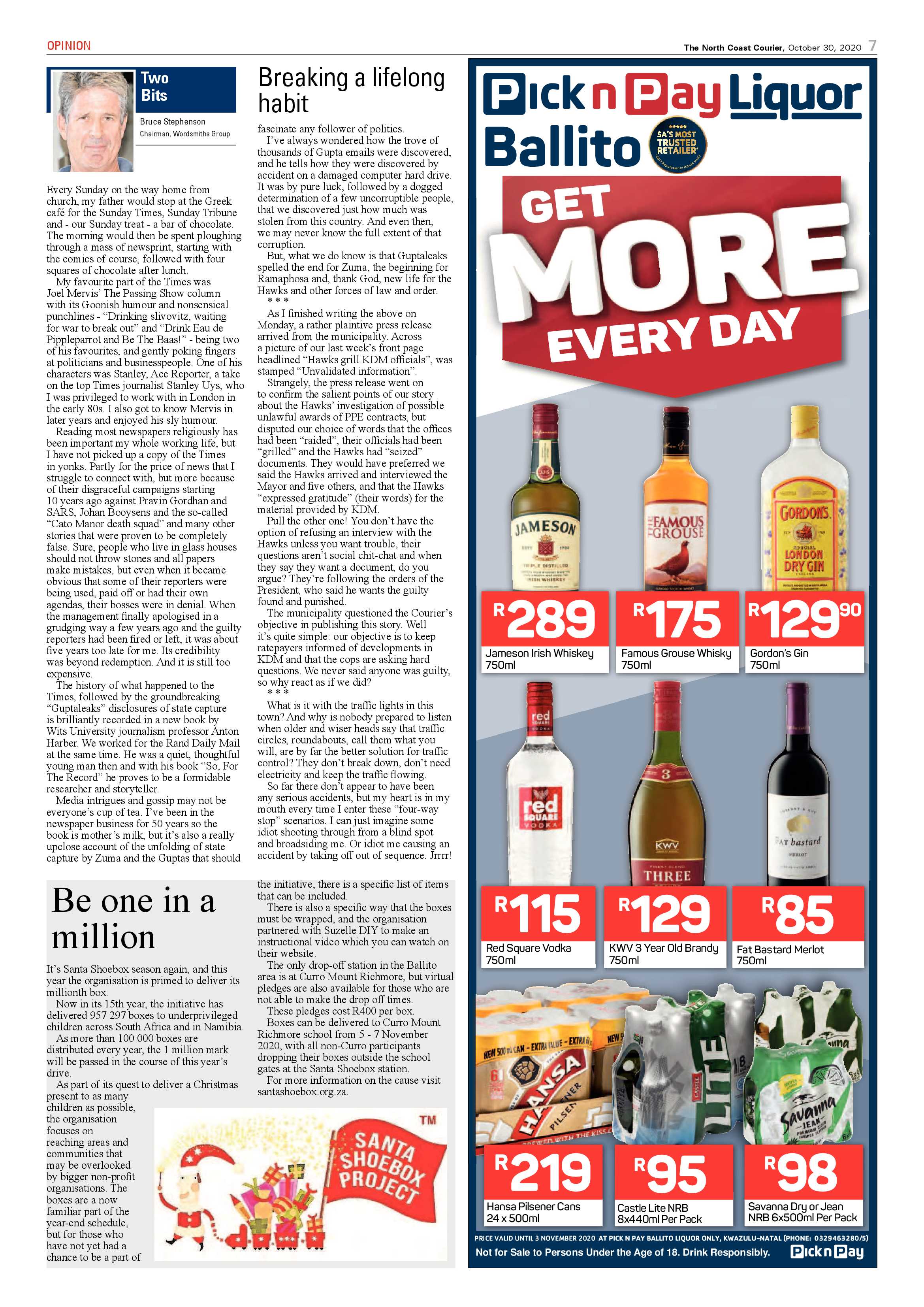 North Coast Courier 30 October 2020 page 7