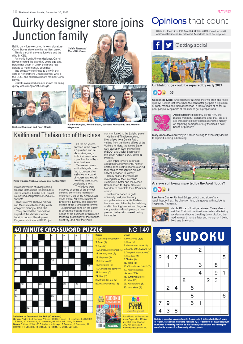 North Coast Courier 30 September 2022 page 10