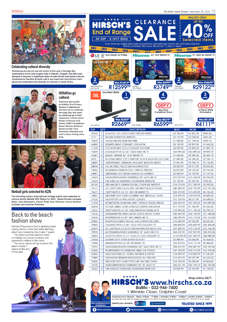 North Coast Courier 30 September 2022 page 15
