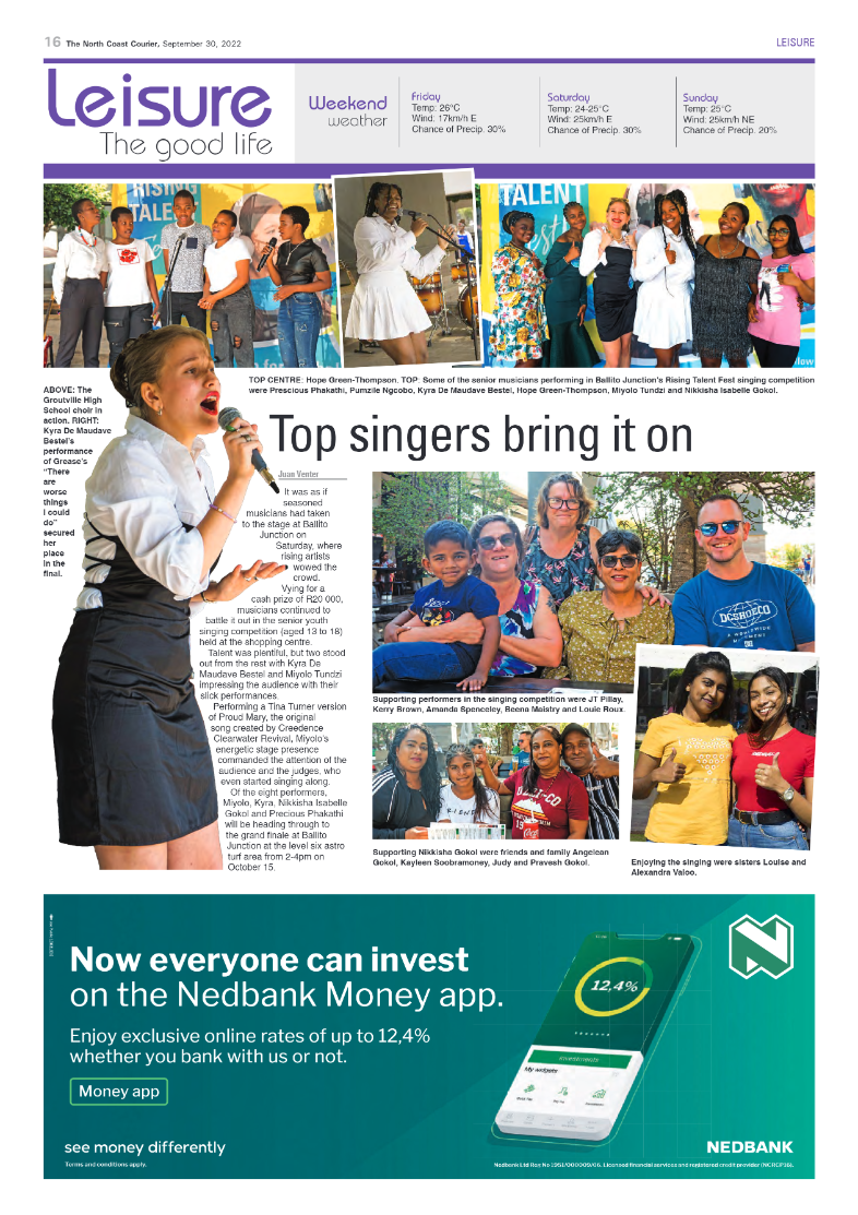 North Coast Courier 30 September 2022 page 16