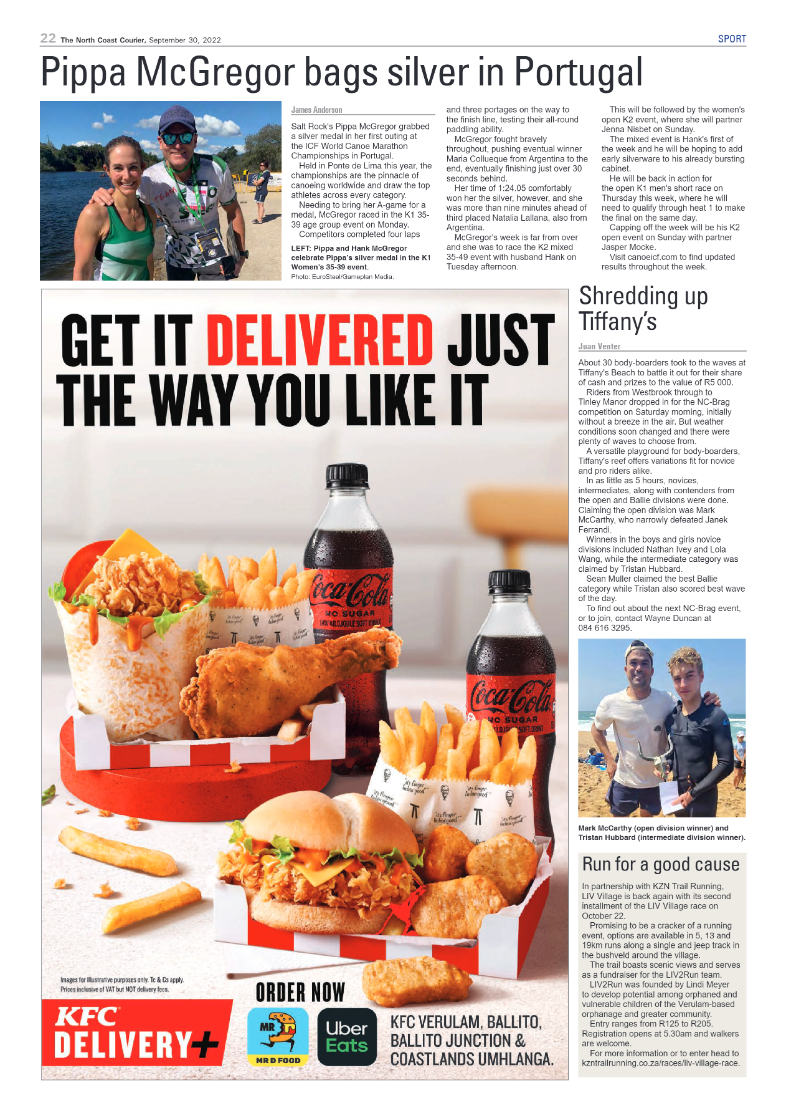 North Coast Courier 30 September 2022 page 22