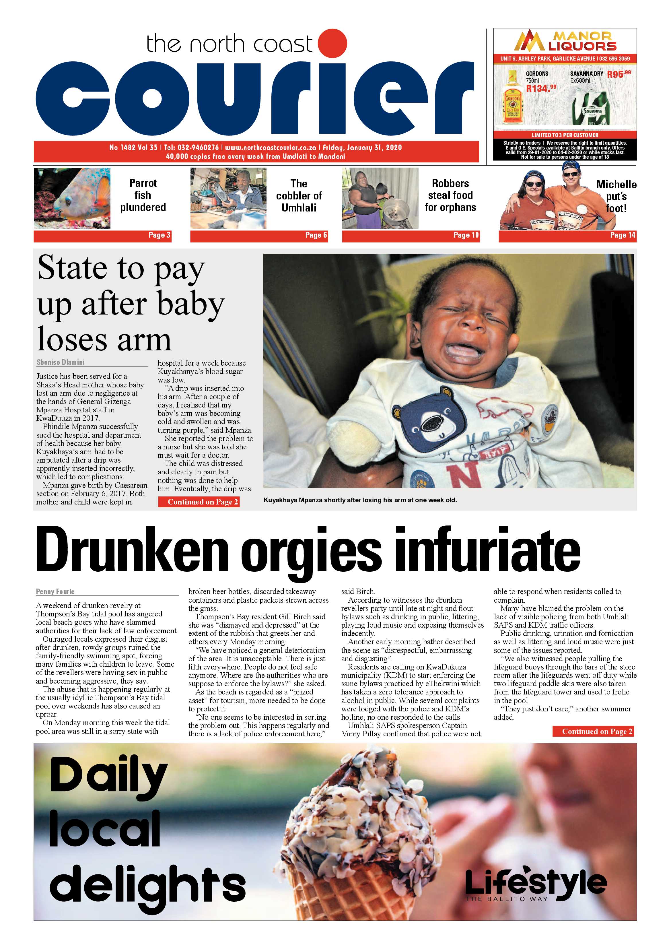 North Coast Courier 31 January 2020 page 1