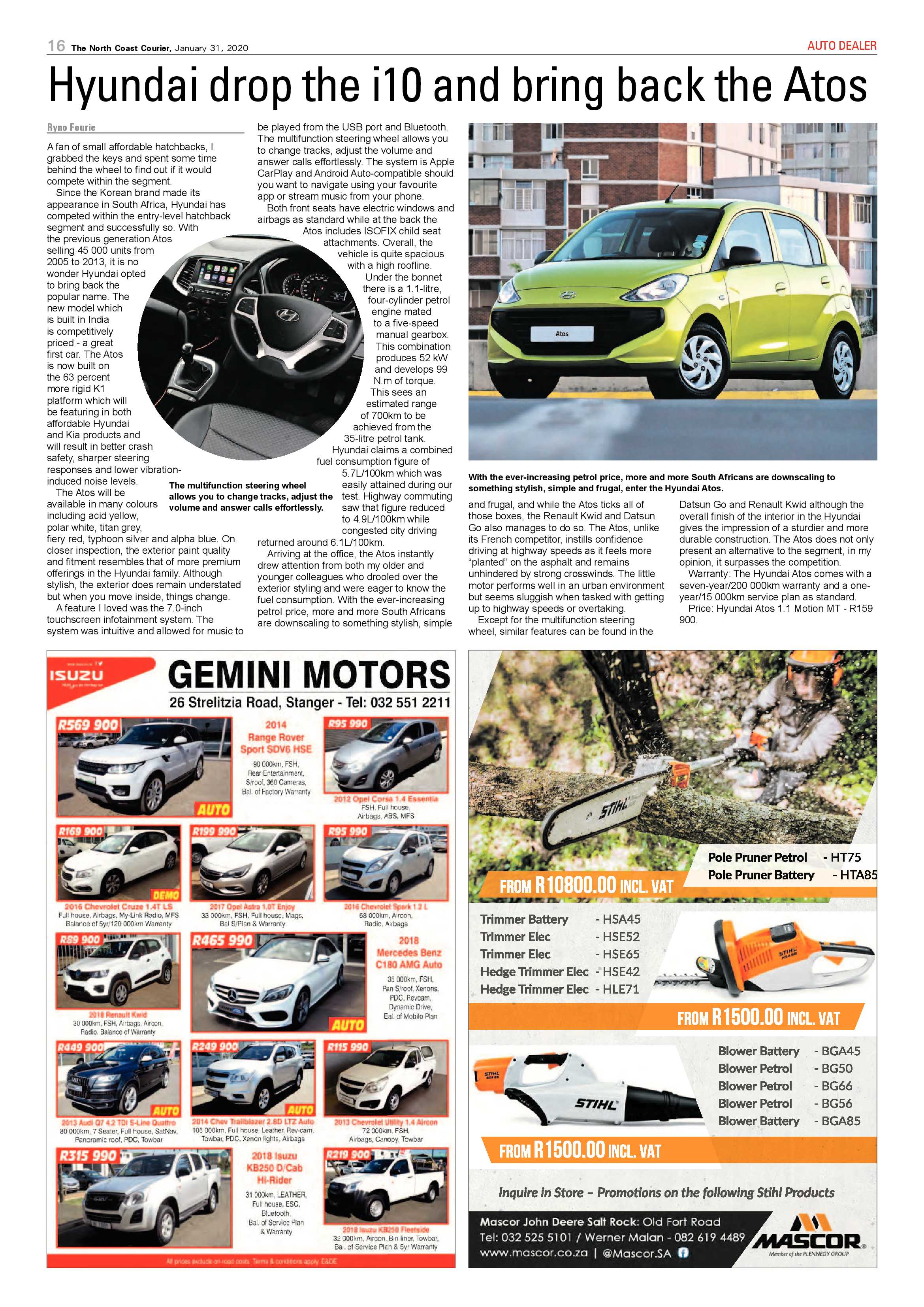 North Coast Courier 31 January 2020 page 16