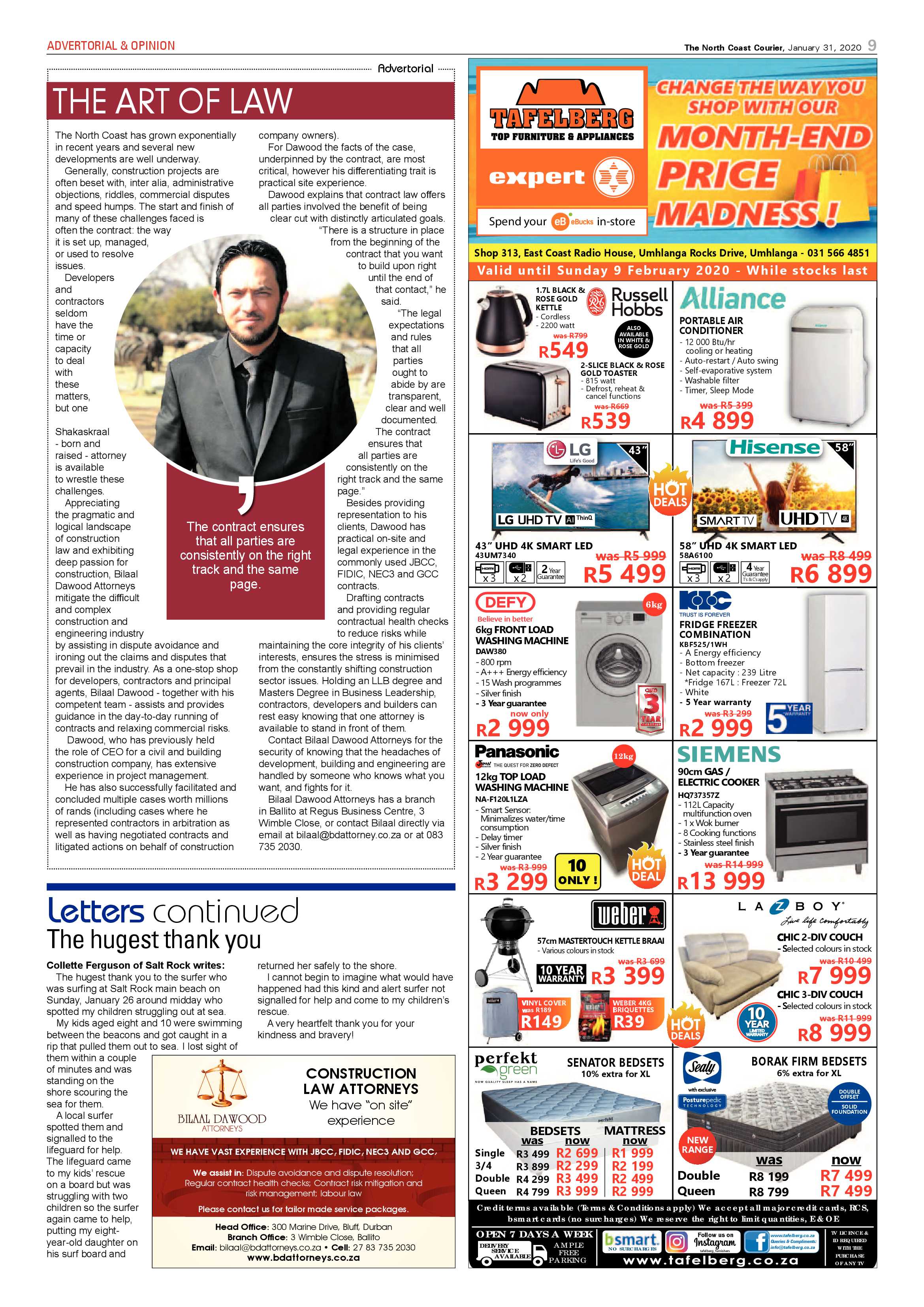 North Coast Courier 31 January 2020 page 9
