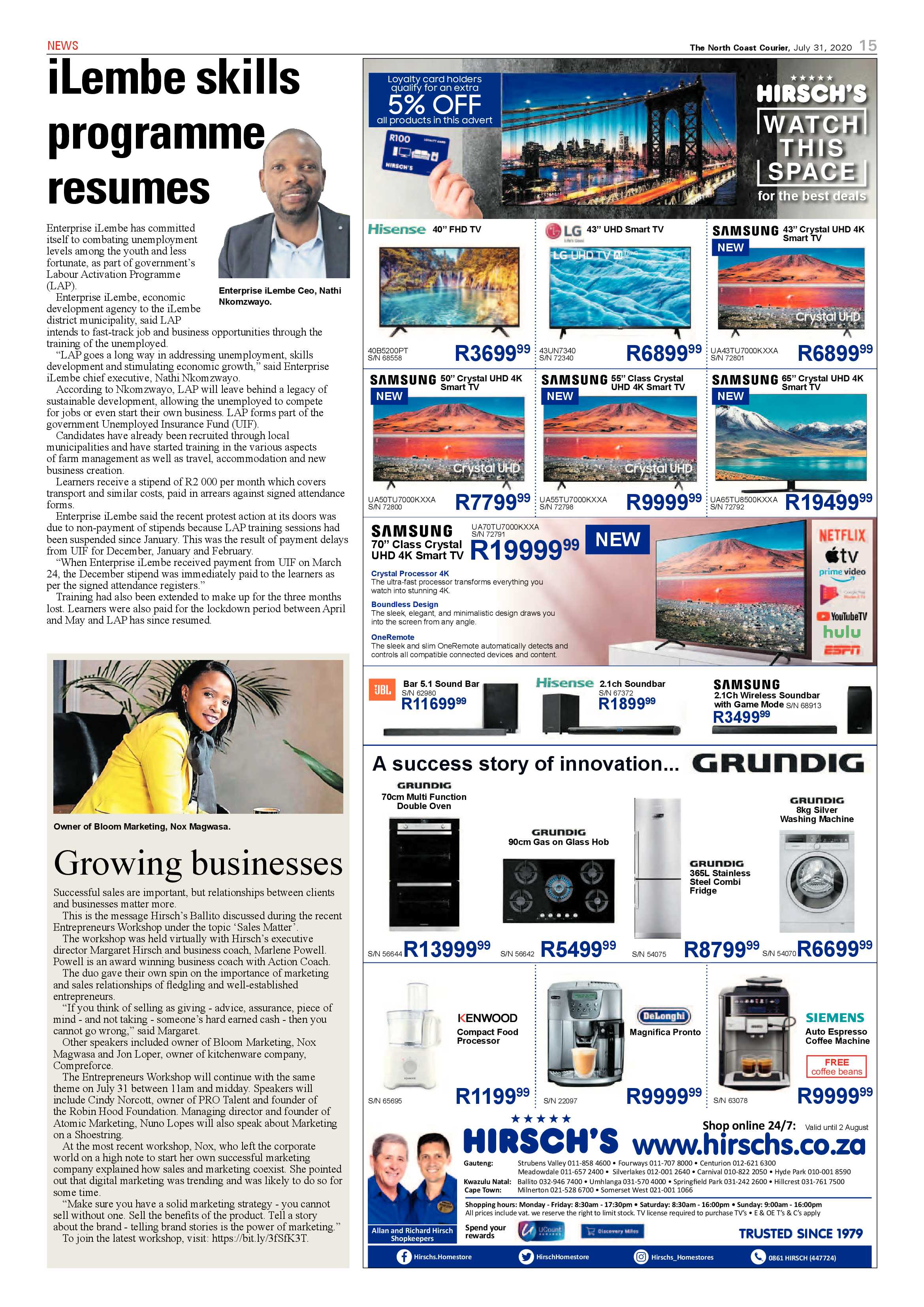 North Coast Courier 31 July 2020 page 15
