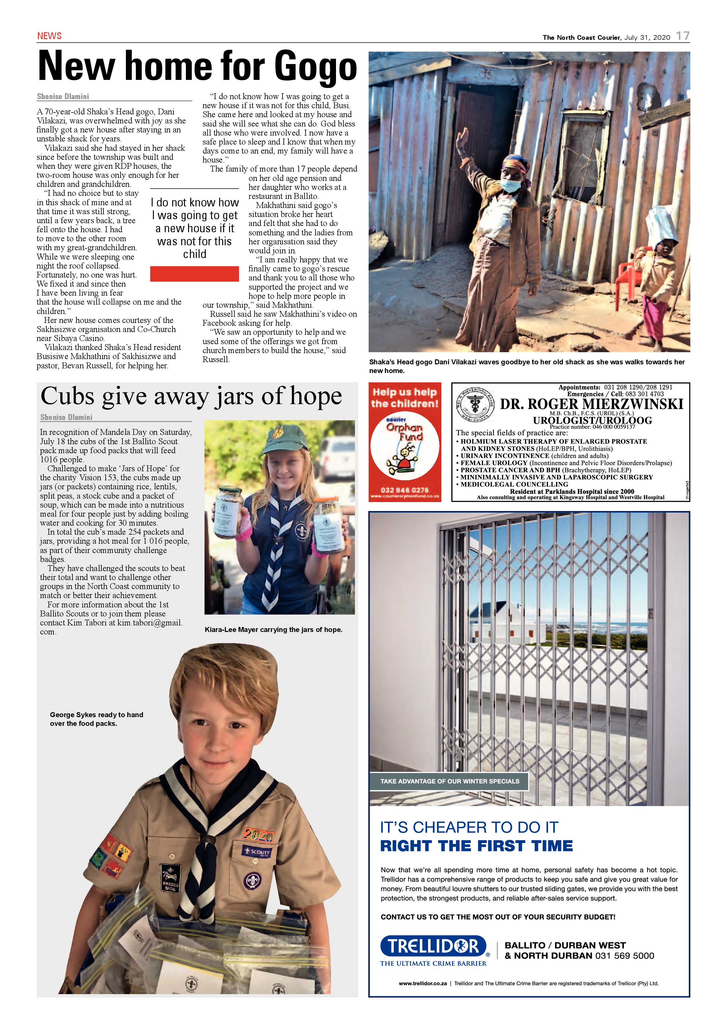 North Coast Courier 31 July 2020 page 17