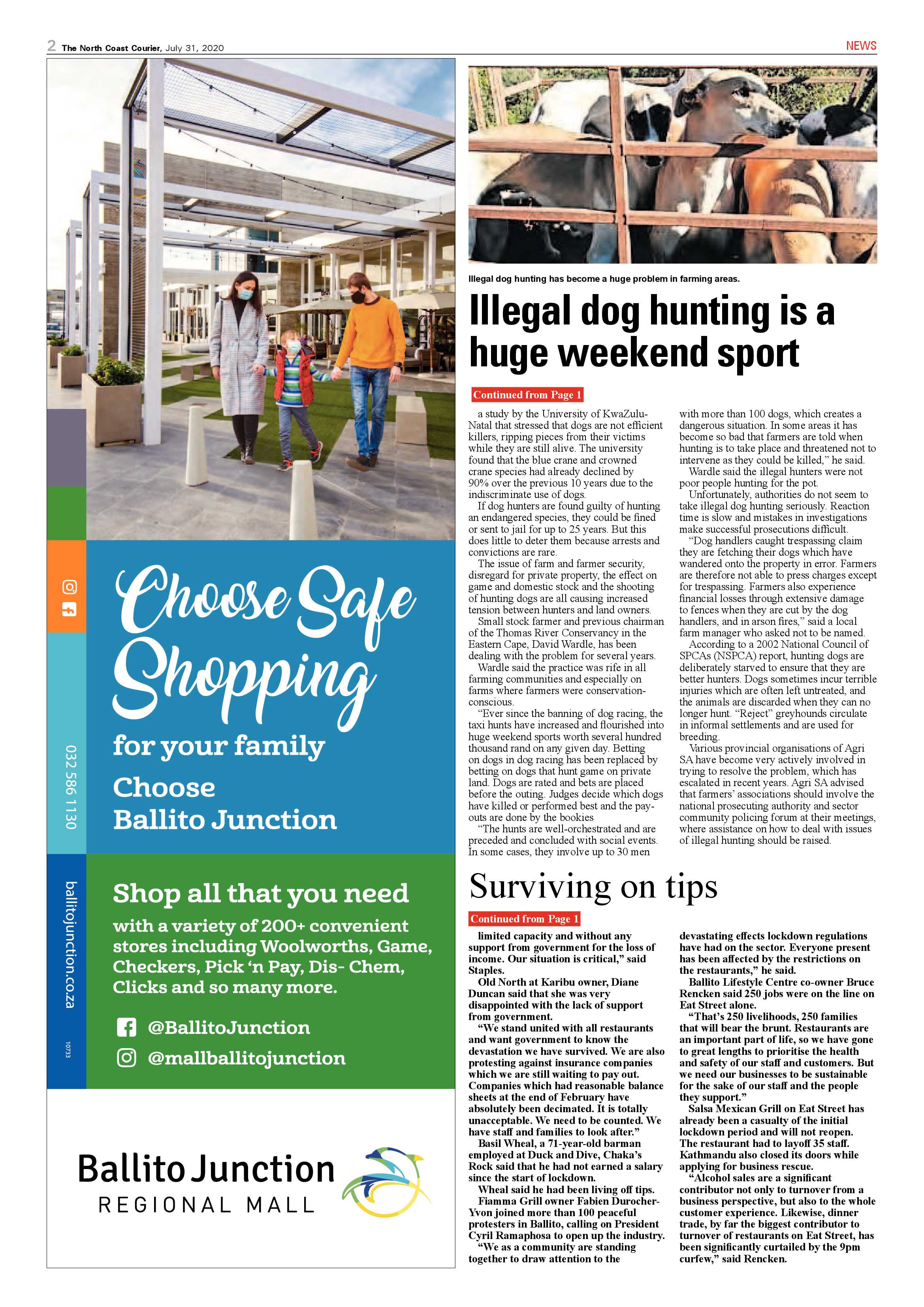 North Coast Courier 31 July 2020 page 2