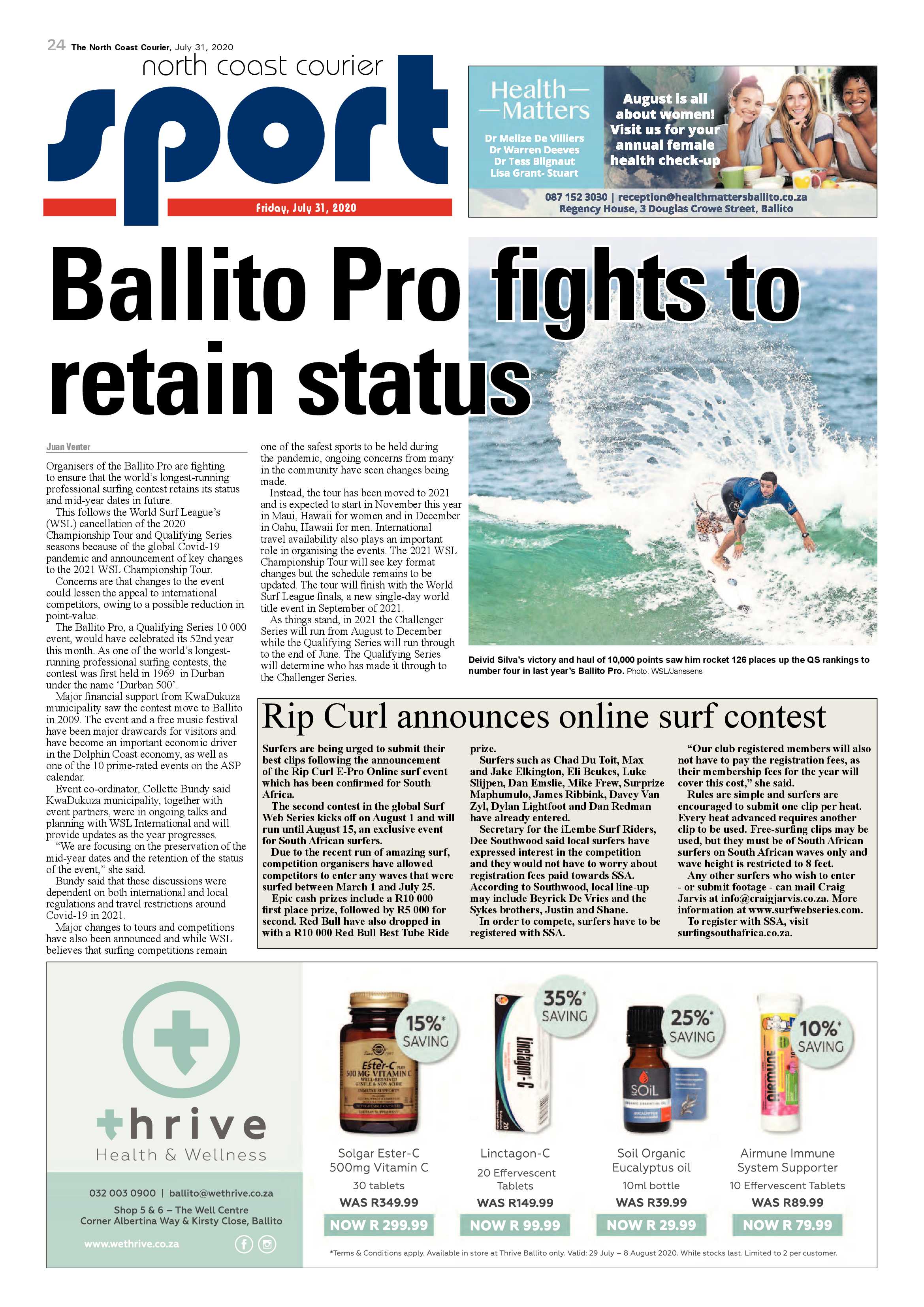 North Coast Courier 31 July 2020 page 24
