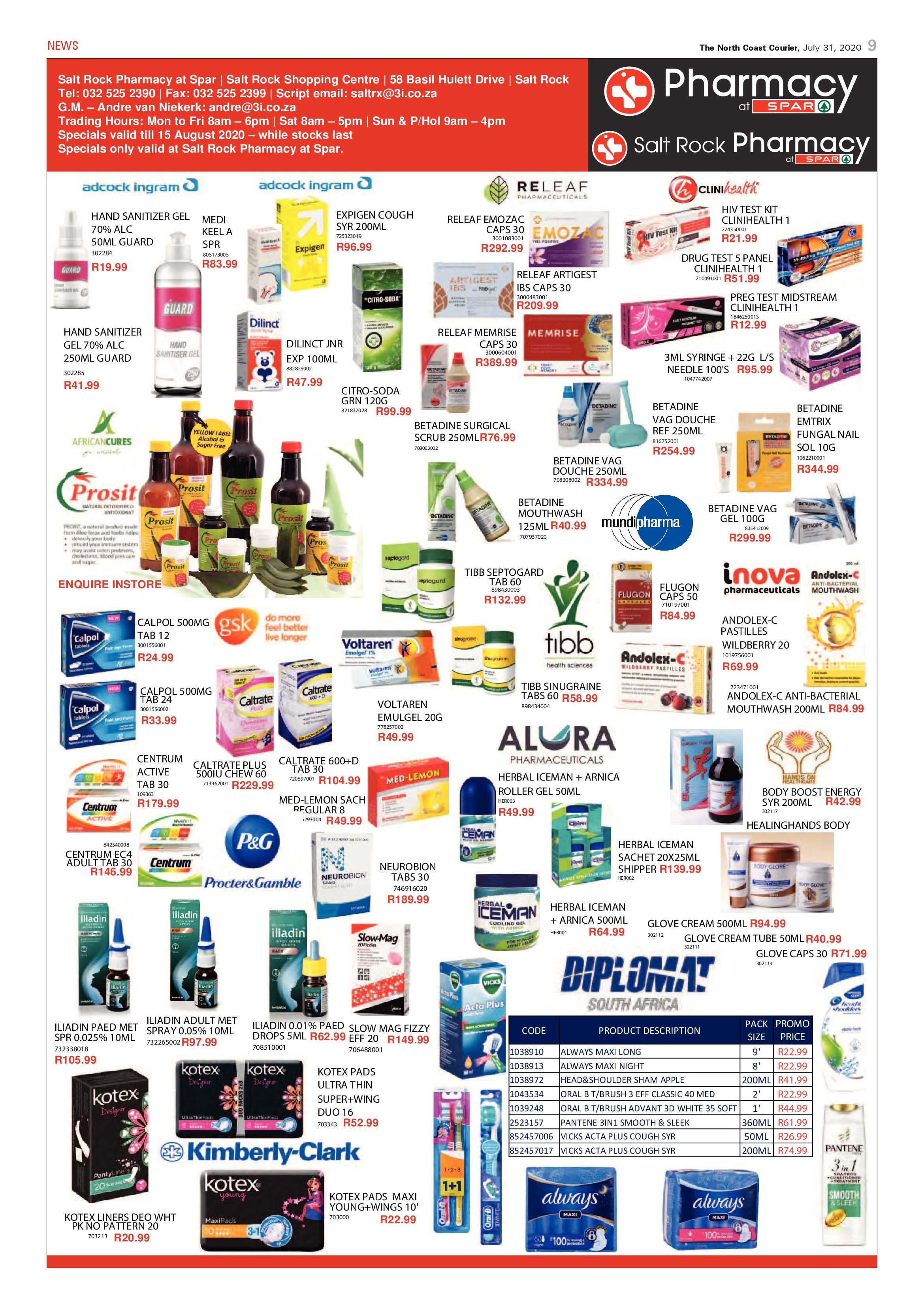 North Coast Courier 31 July 2020 page 9