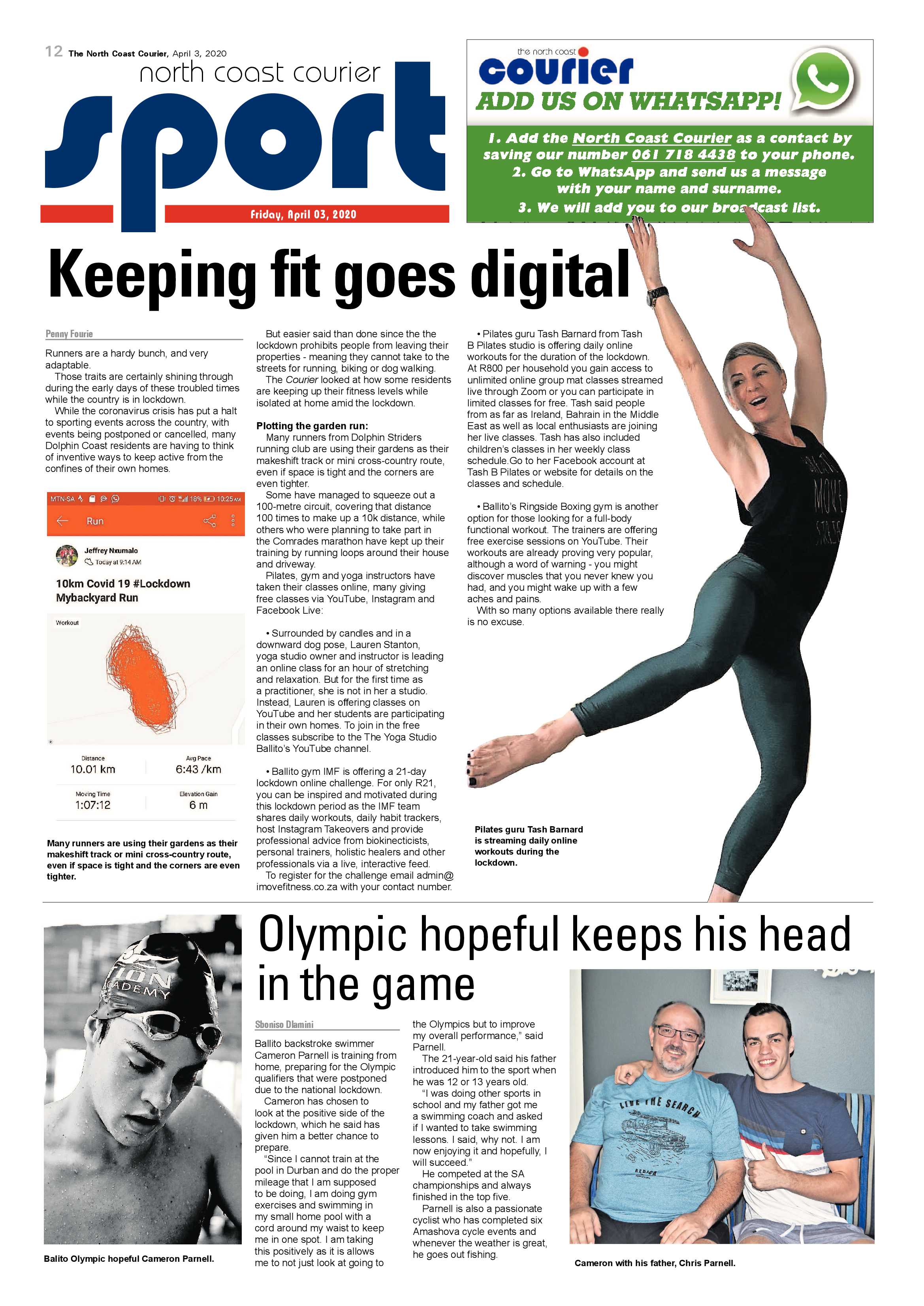 North Coast Courier 3 April 2020 page 12