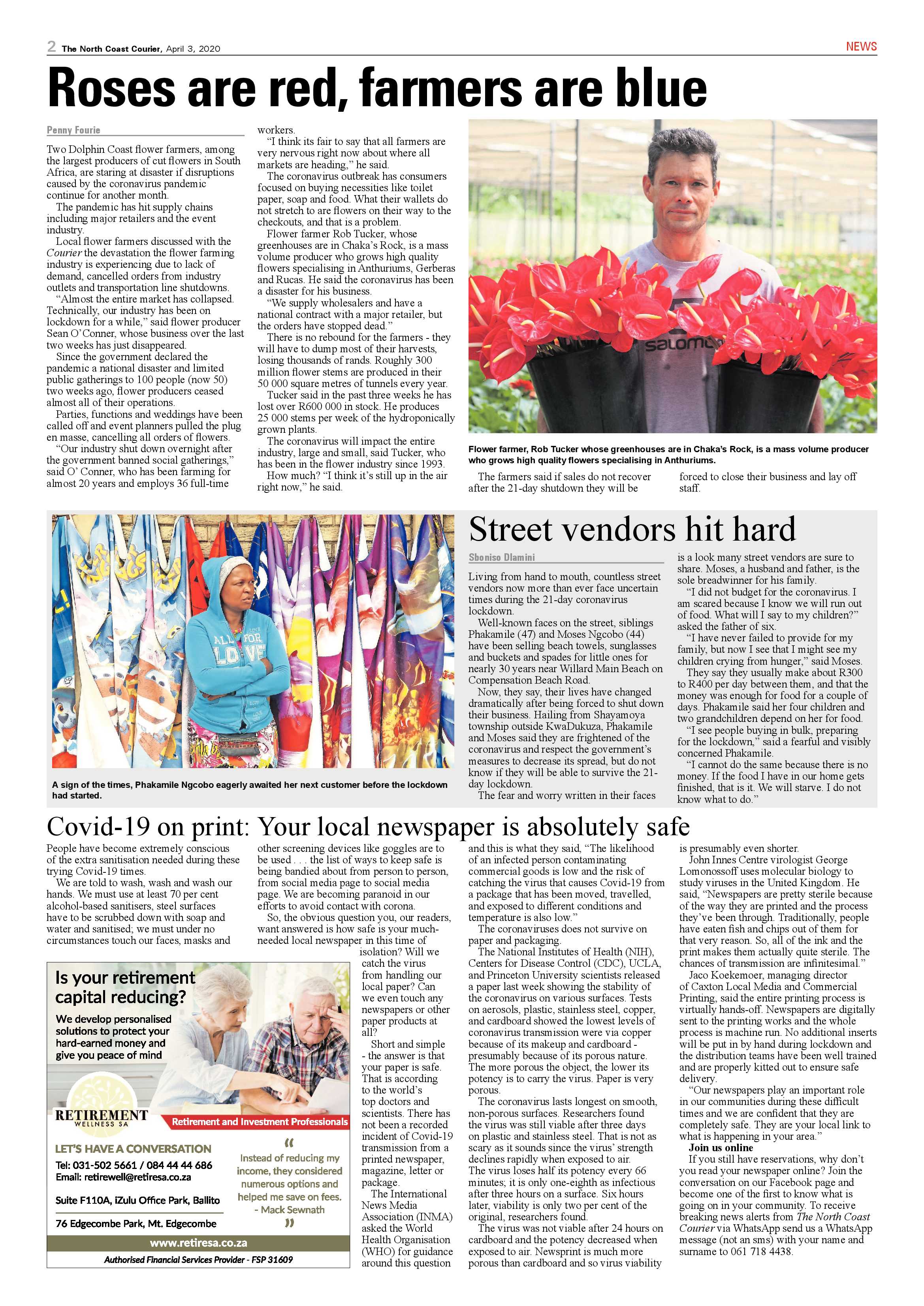 North Coast Courier 3 April 2020 page 2