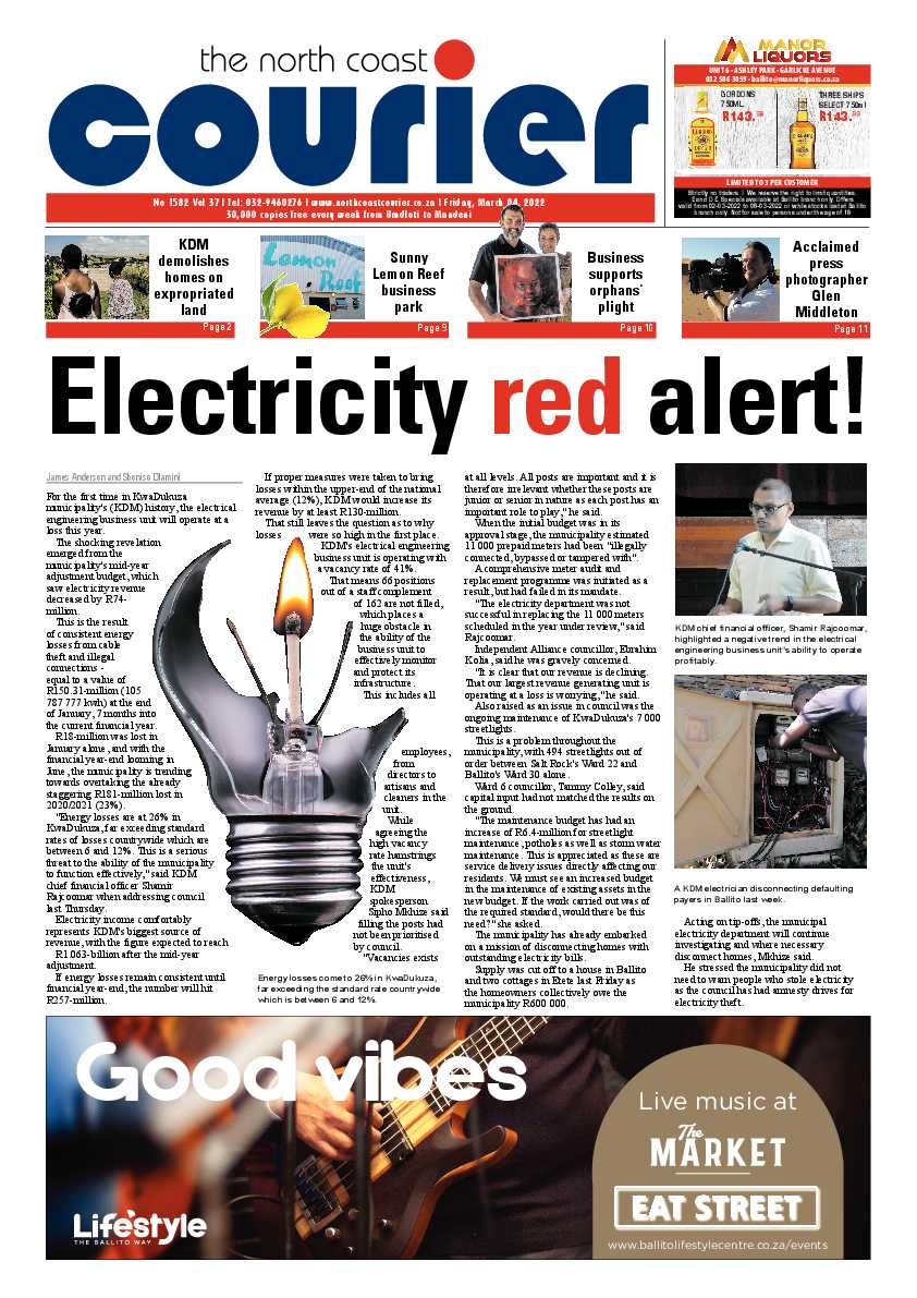 North Coast Courier 4 March 2022 page 1