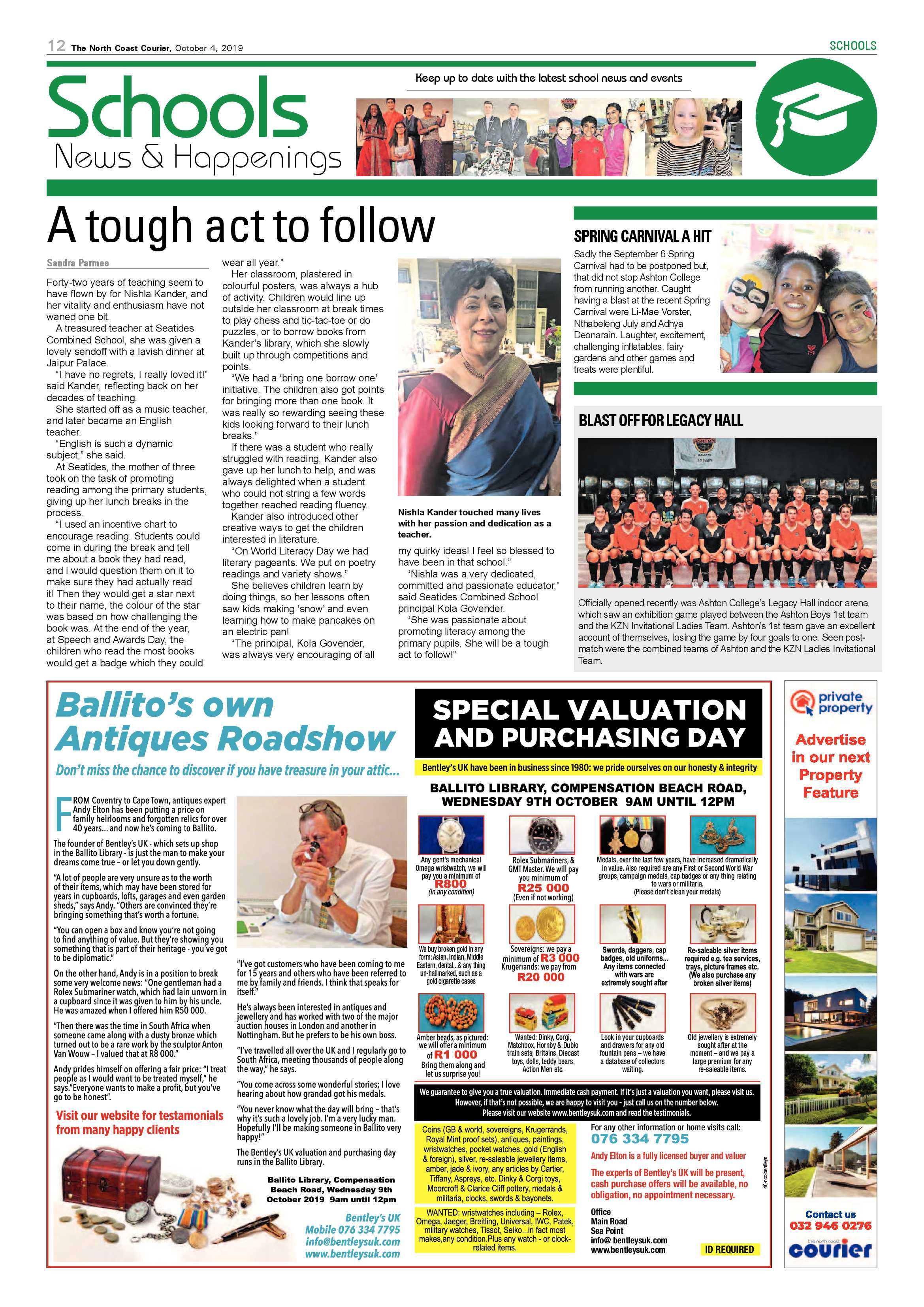 North Coast Courier 4 October 2019 page 12