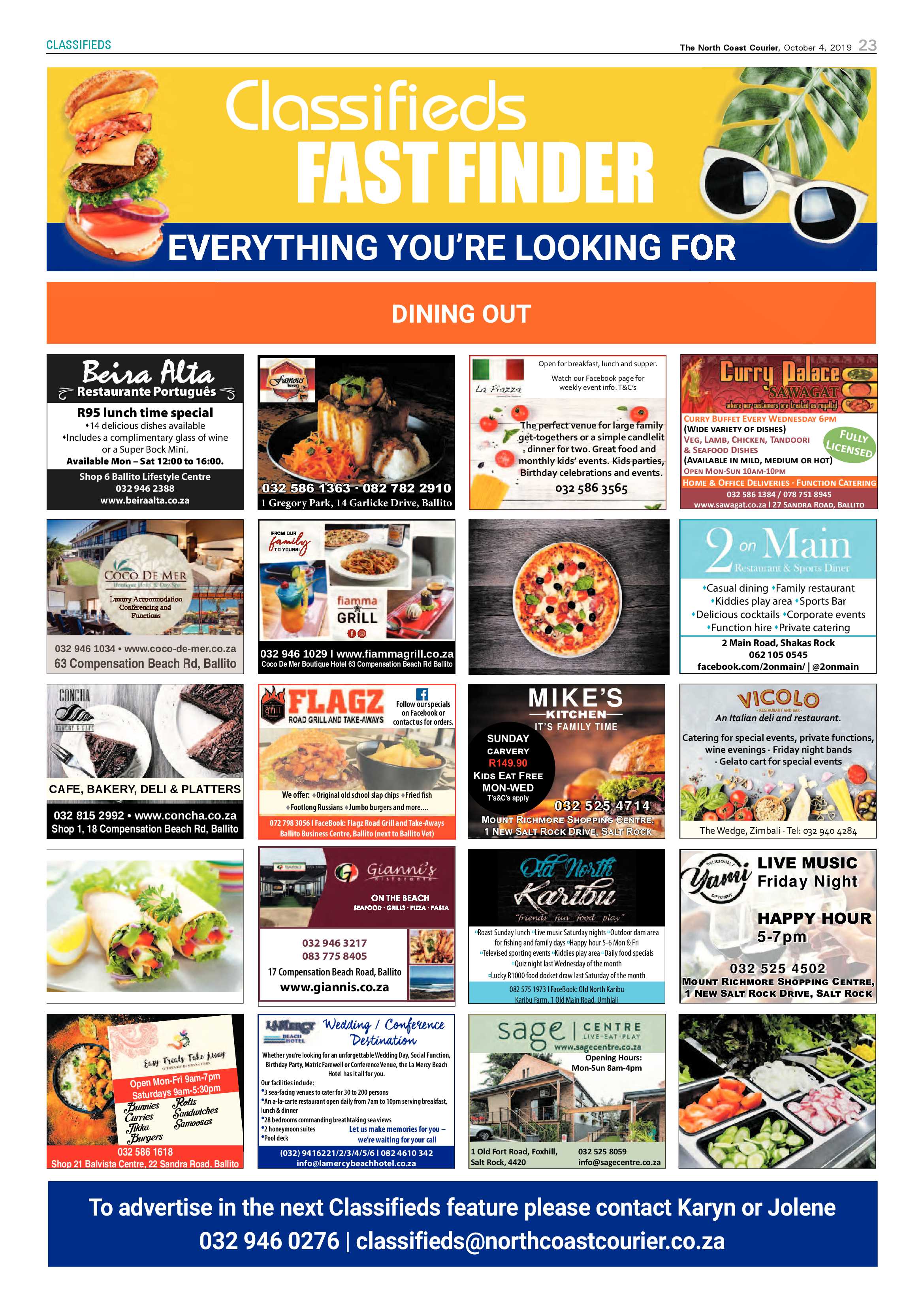 North Coast Courier 4 October 2019 page 23