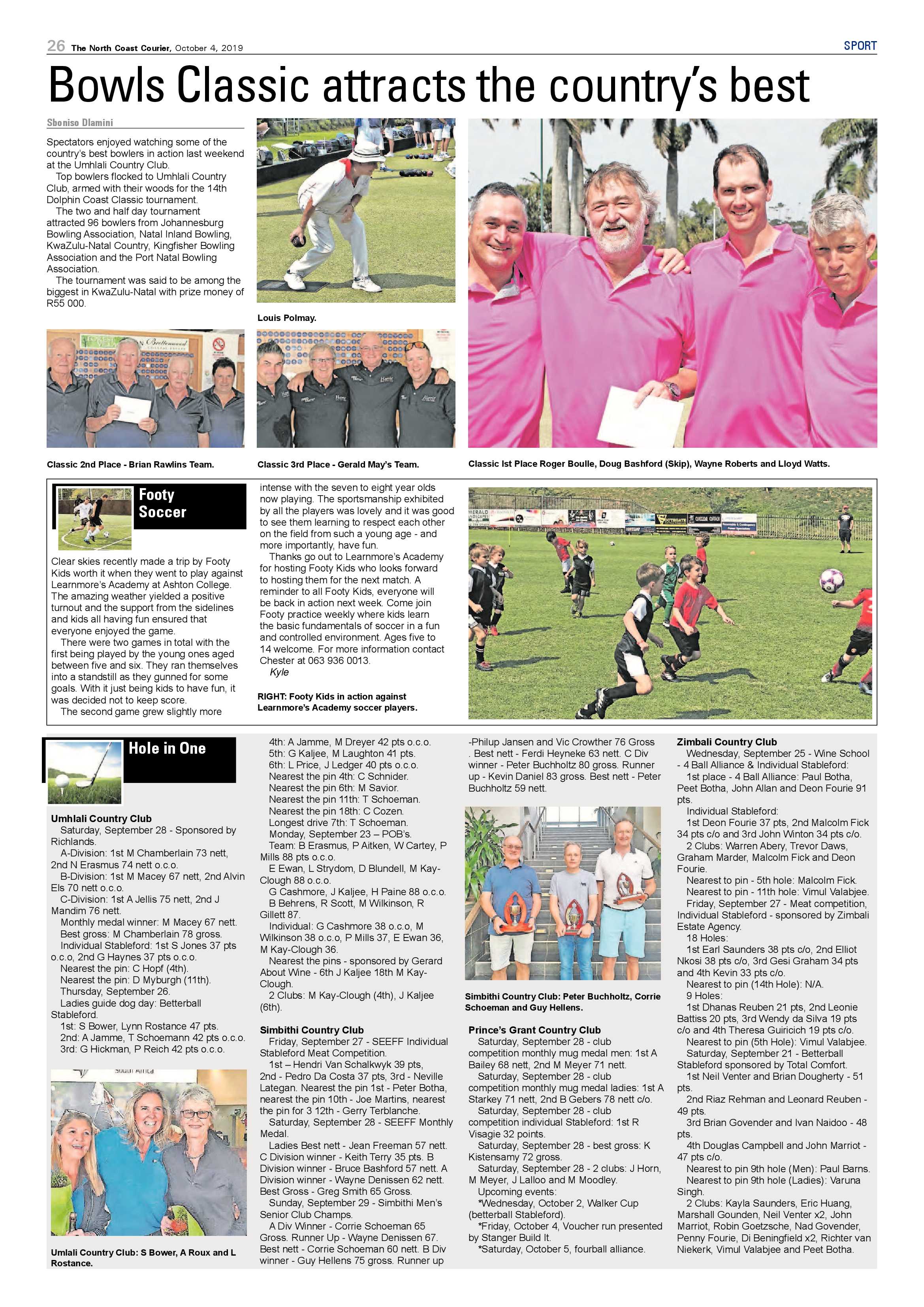 North Coast Courier 4 October 2019 page 26