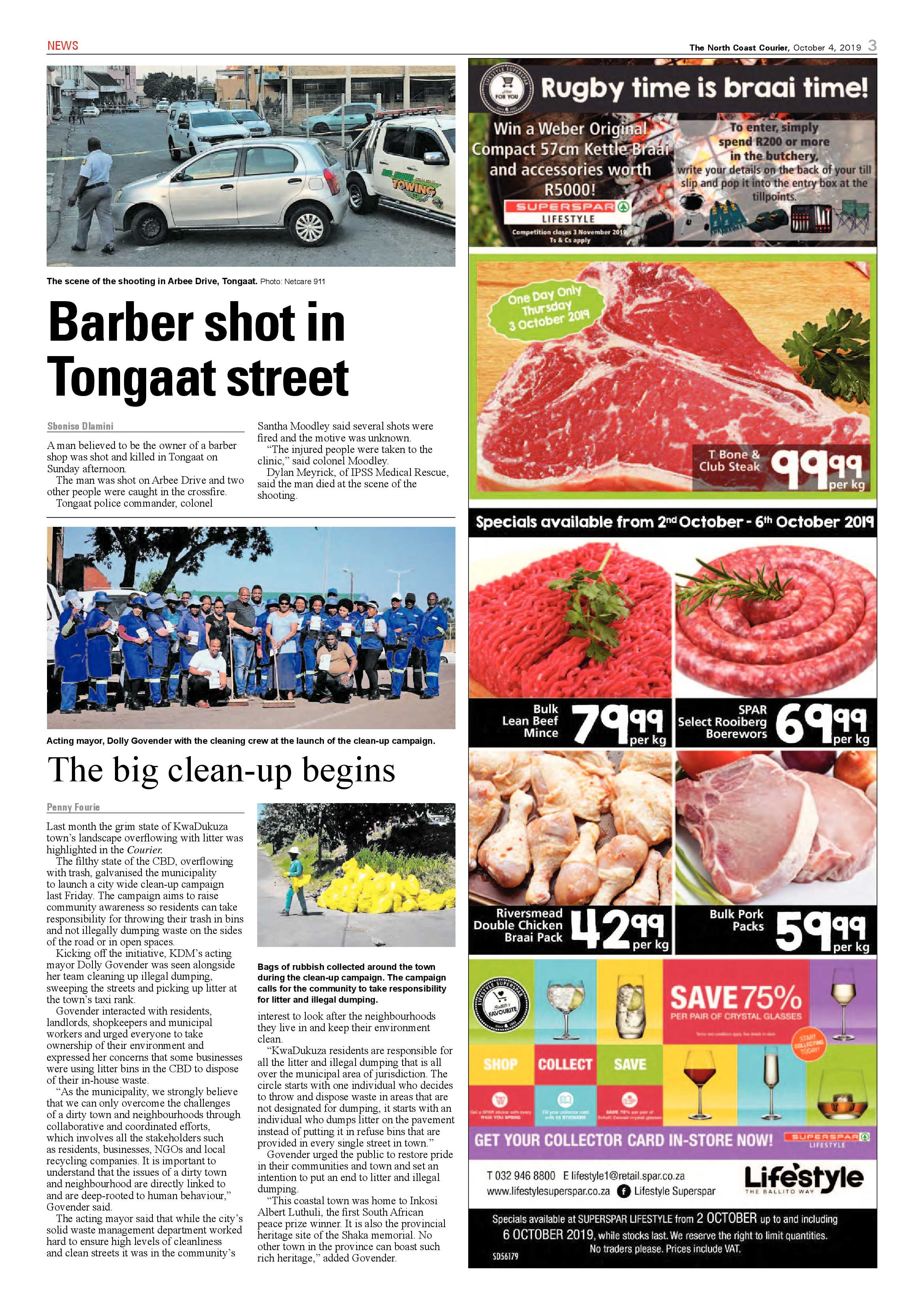 North Coast Courier 4 October 2019 page 3
