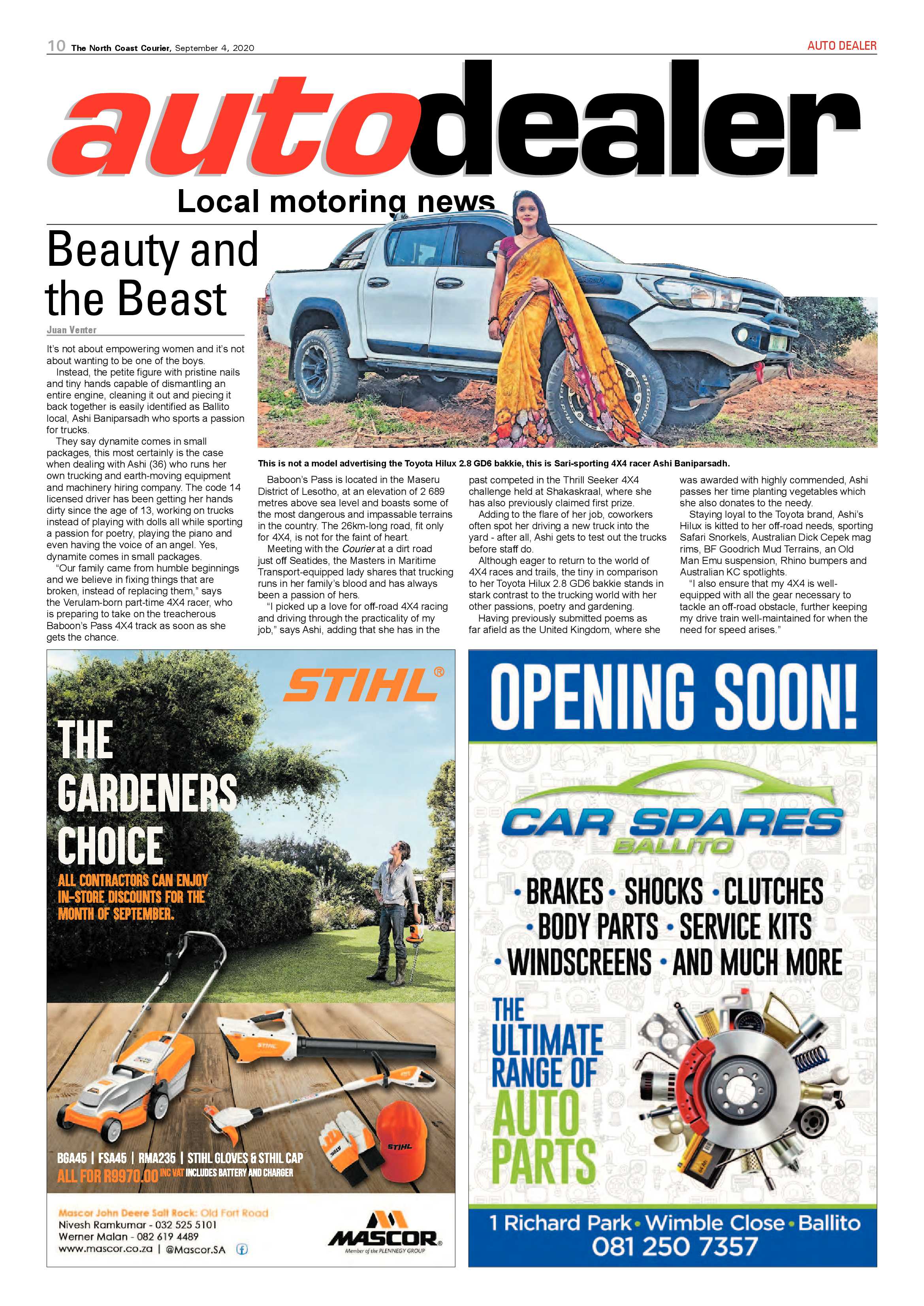 North Coast Courier 4 September 2020 page 10