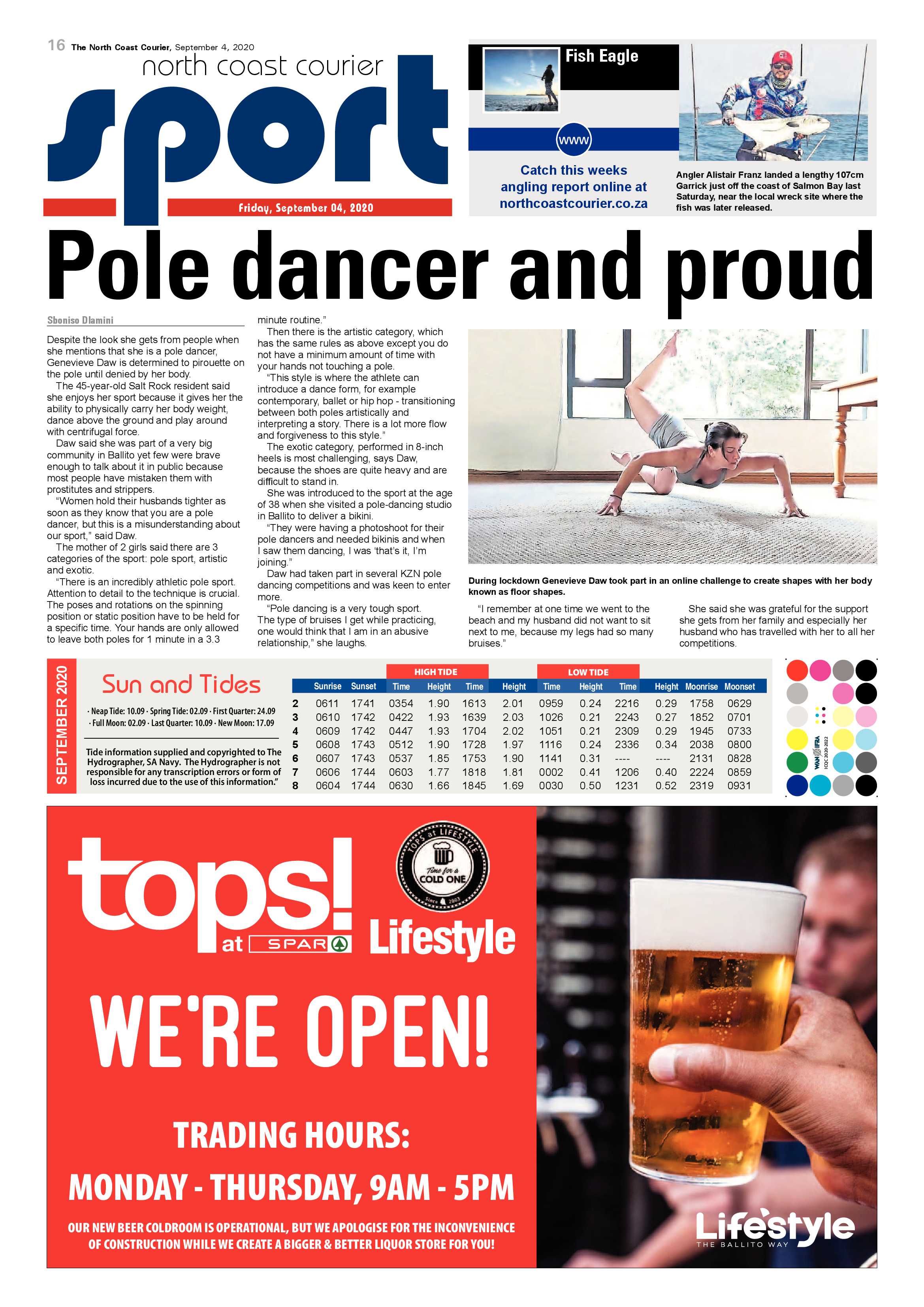 North Coast Courier 4 September 2020 page 16