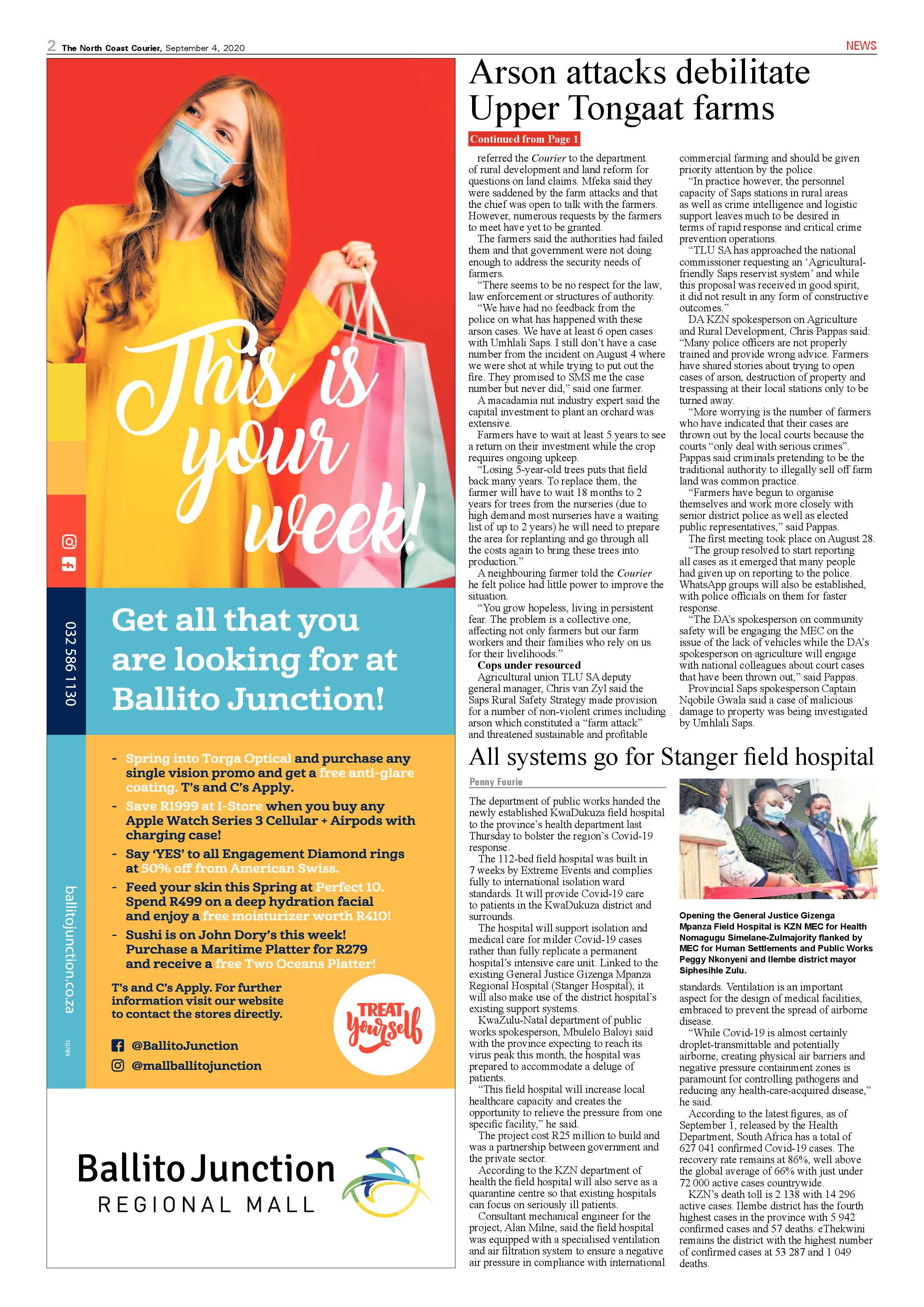 North Coast Courier 4 September 2020 page 2