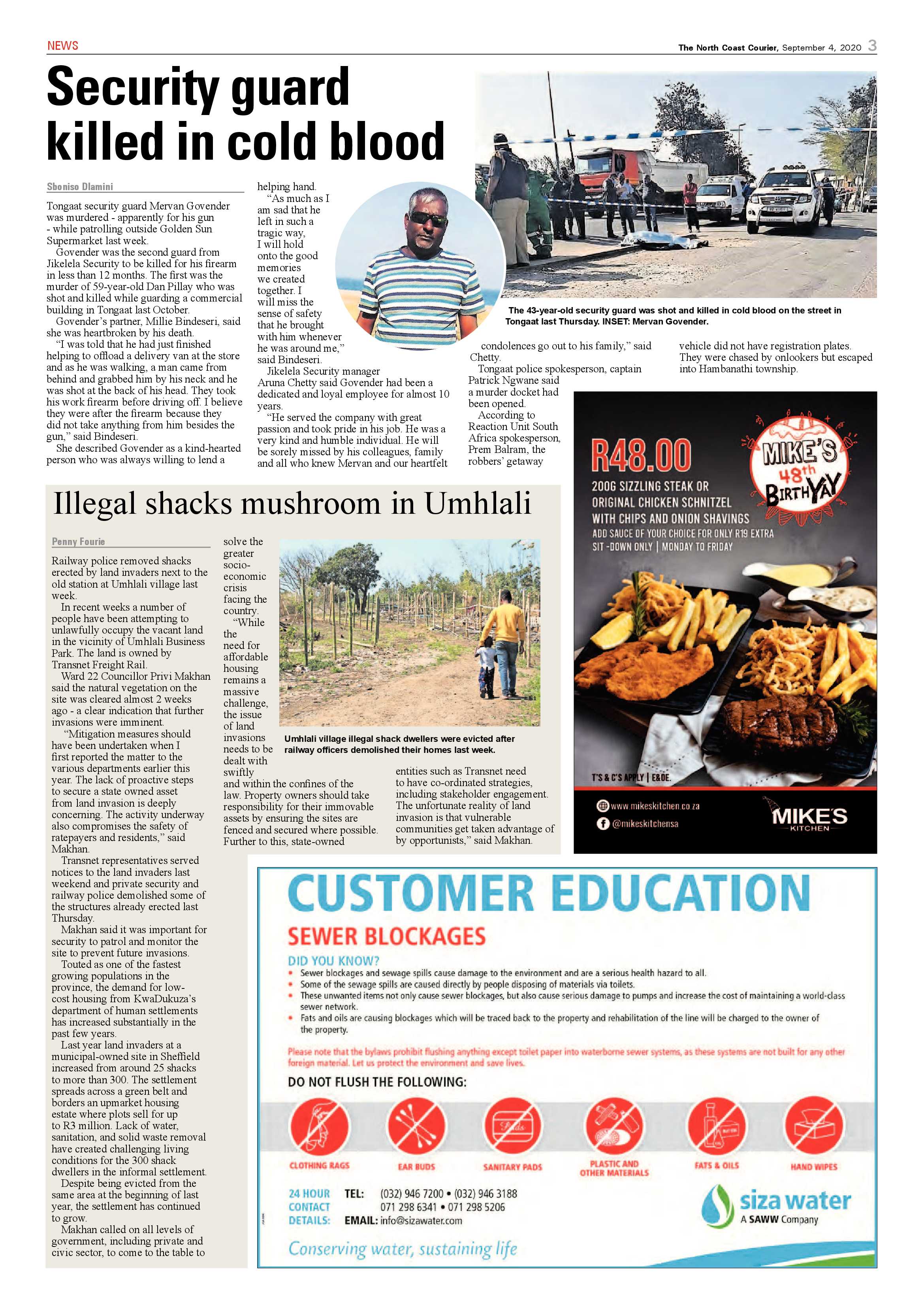 North Coast Courier 4 September 2020 page 3