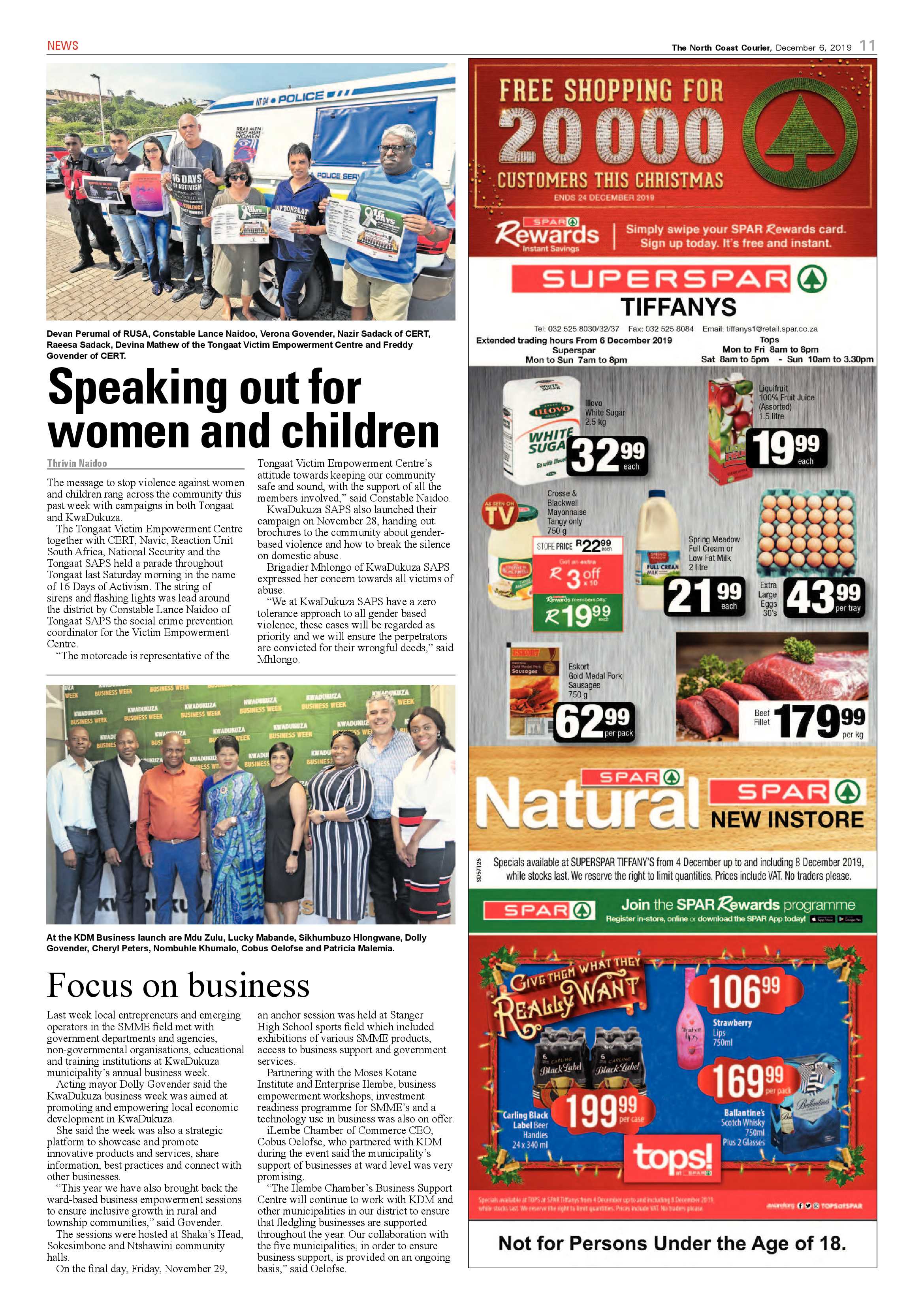 North Coast Courier 6 December 2019 page 11