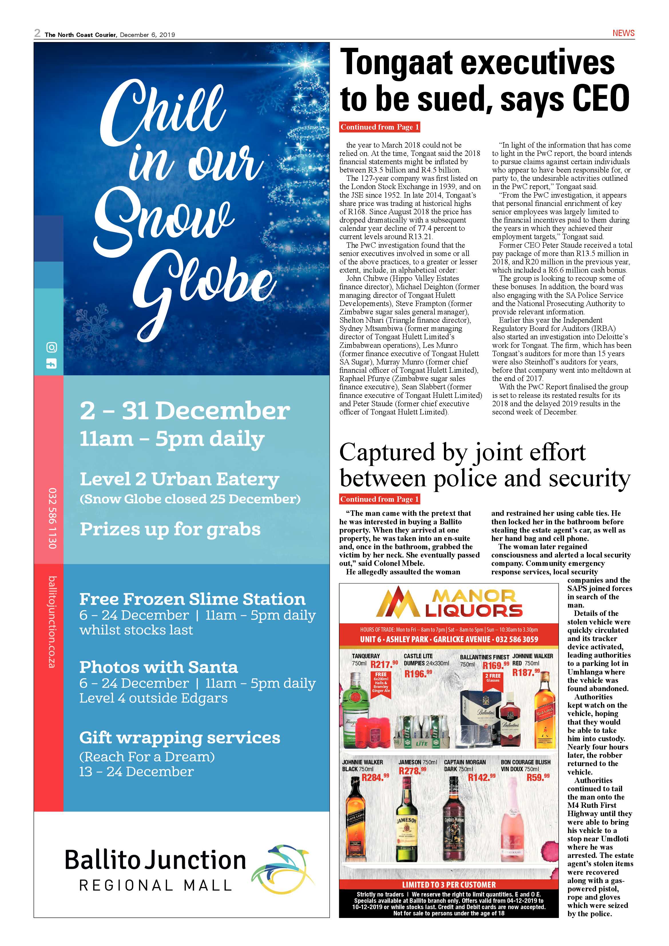 North Coast Courier 6 December 2019 page 2
