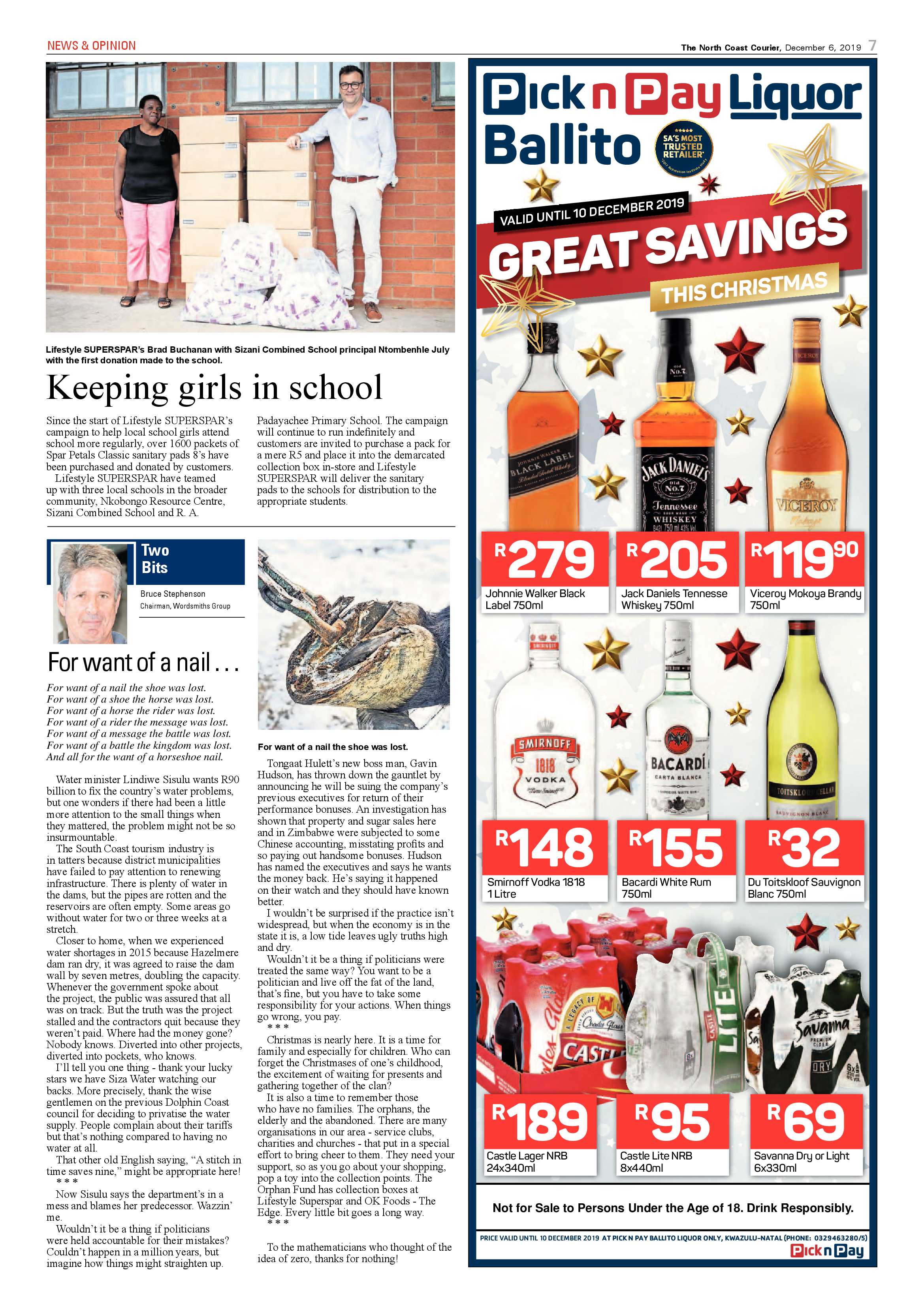 North Coast Courier 6 December 2019 page 7
