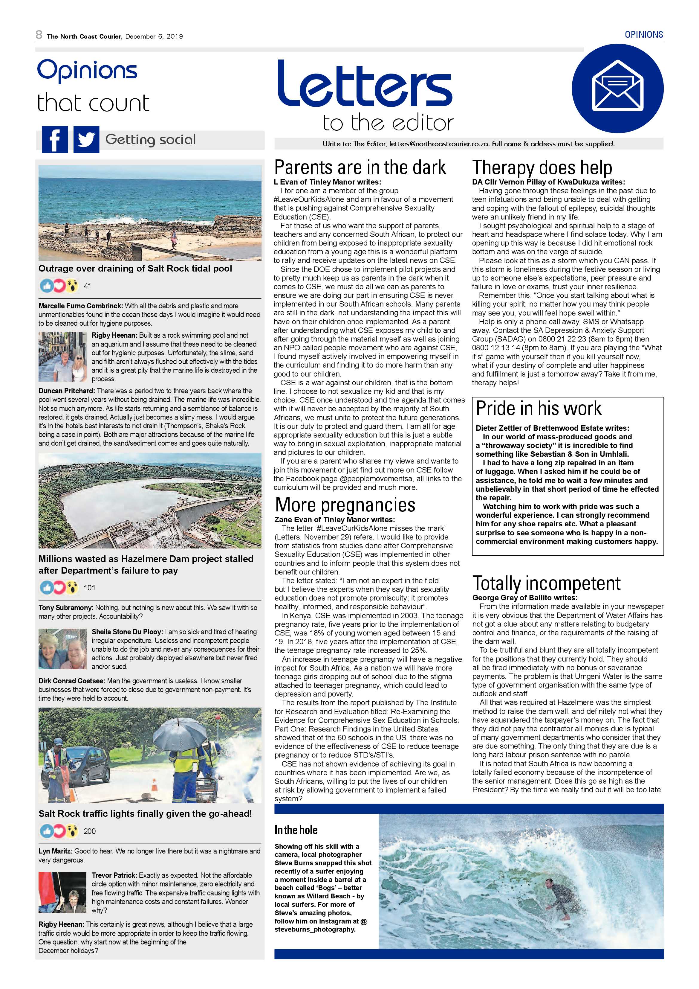 North Coast Courier 6 December 2019 page 8