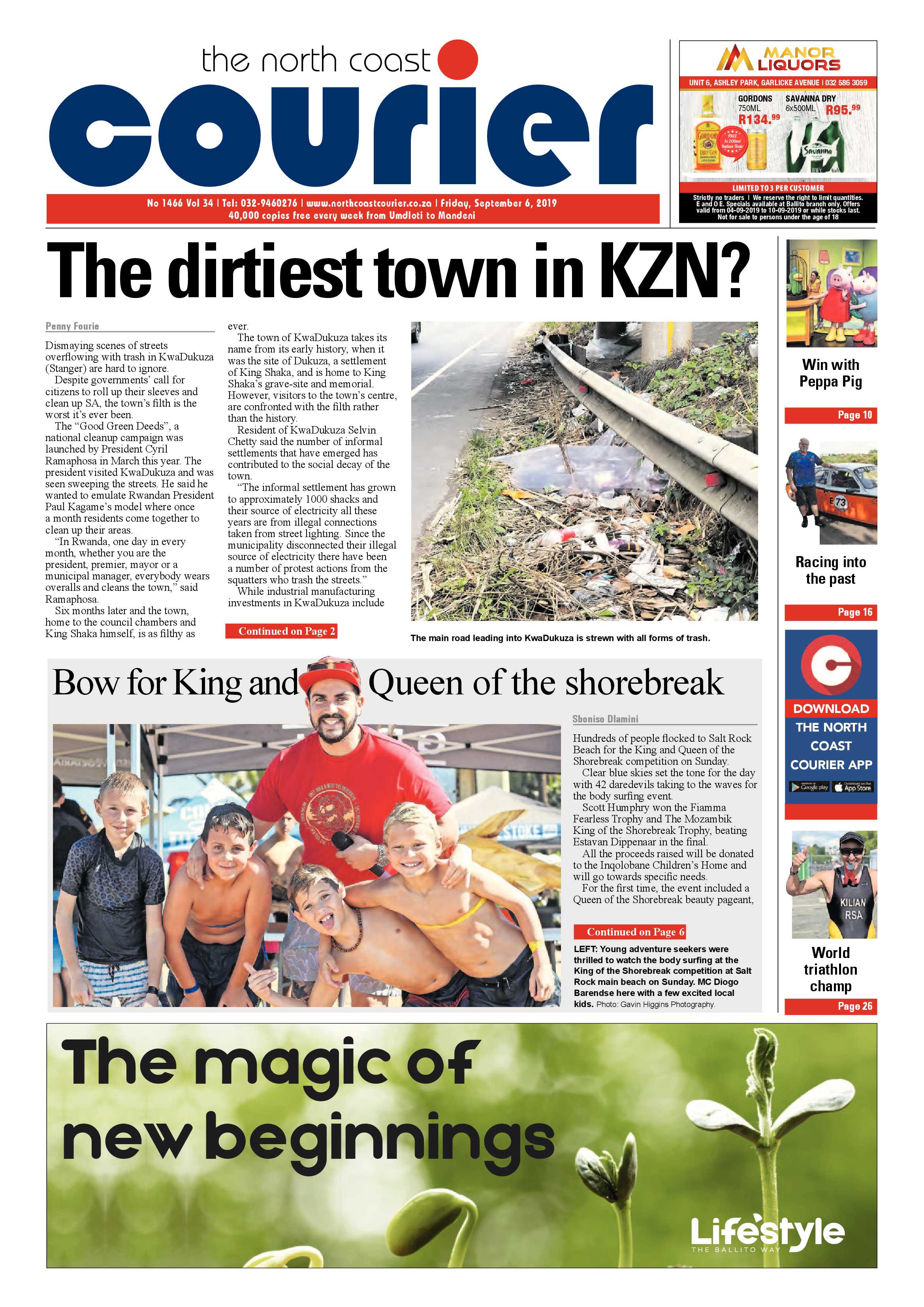 North Coast Courier 6 September 2019 page 1