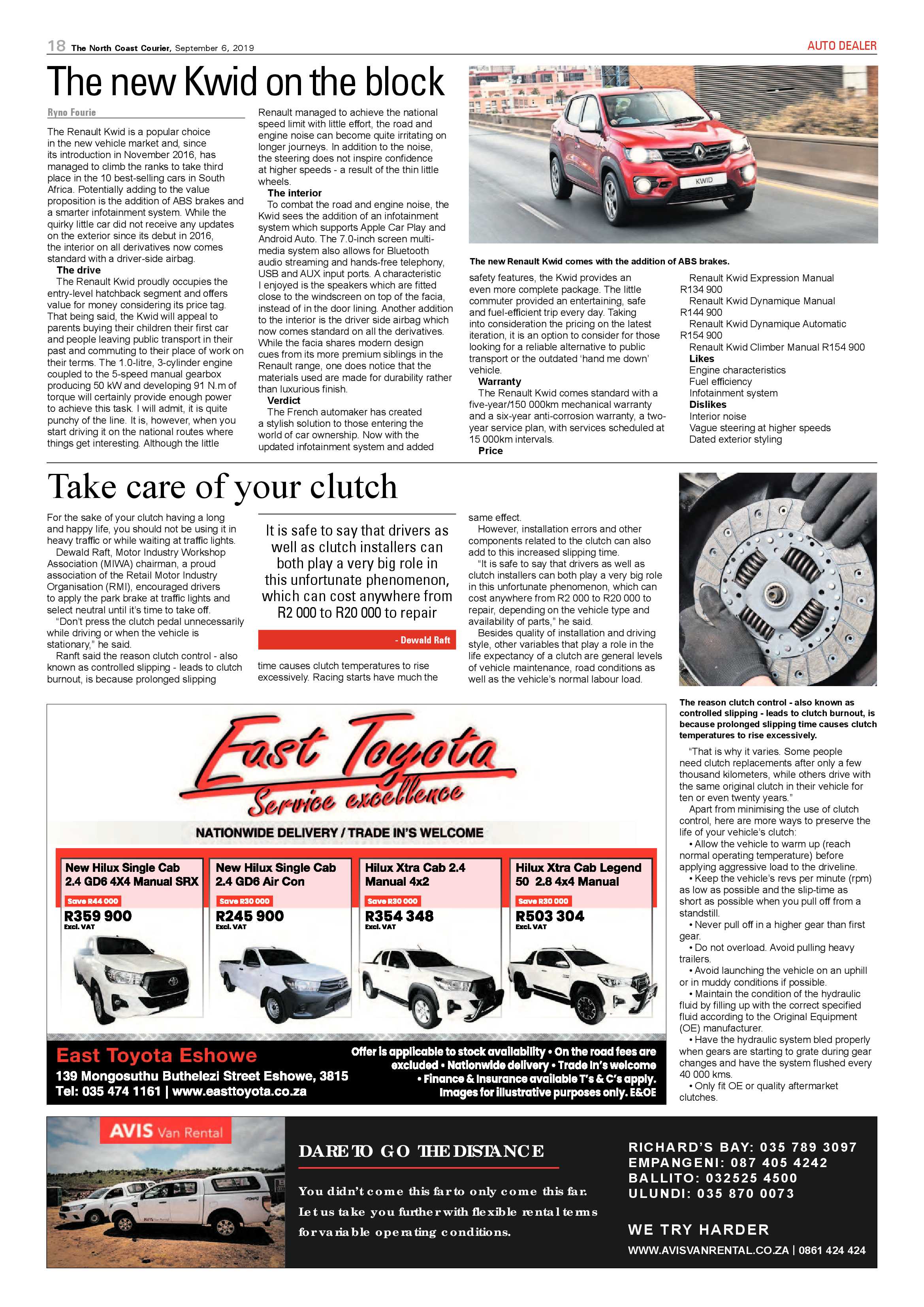 North Coast Courier 6 September 2019 page 18