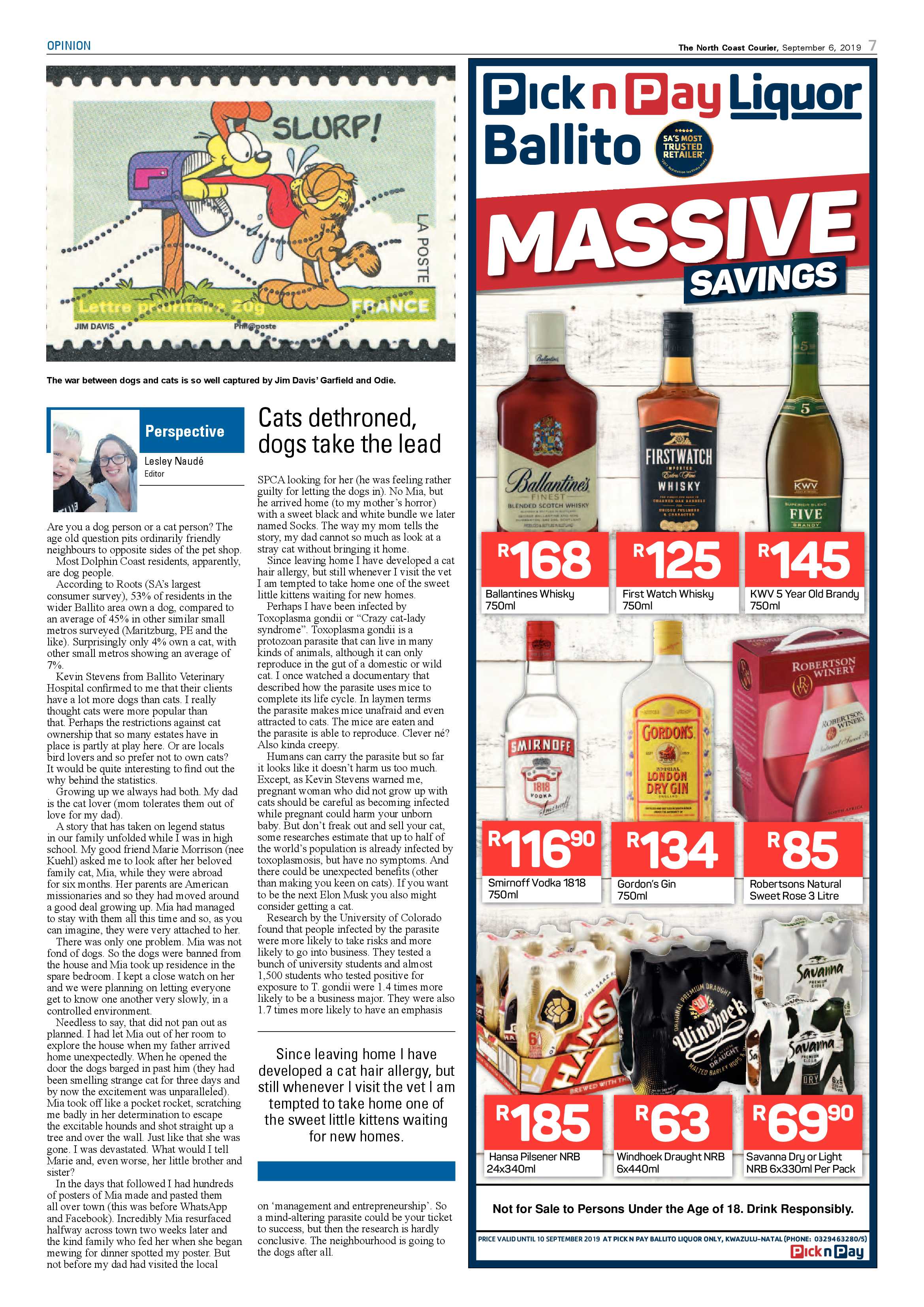 North Coast Courier 6 September 2019 page 7