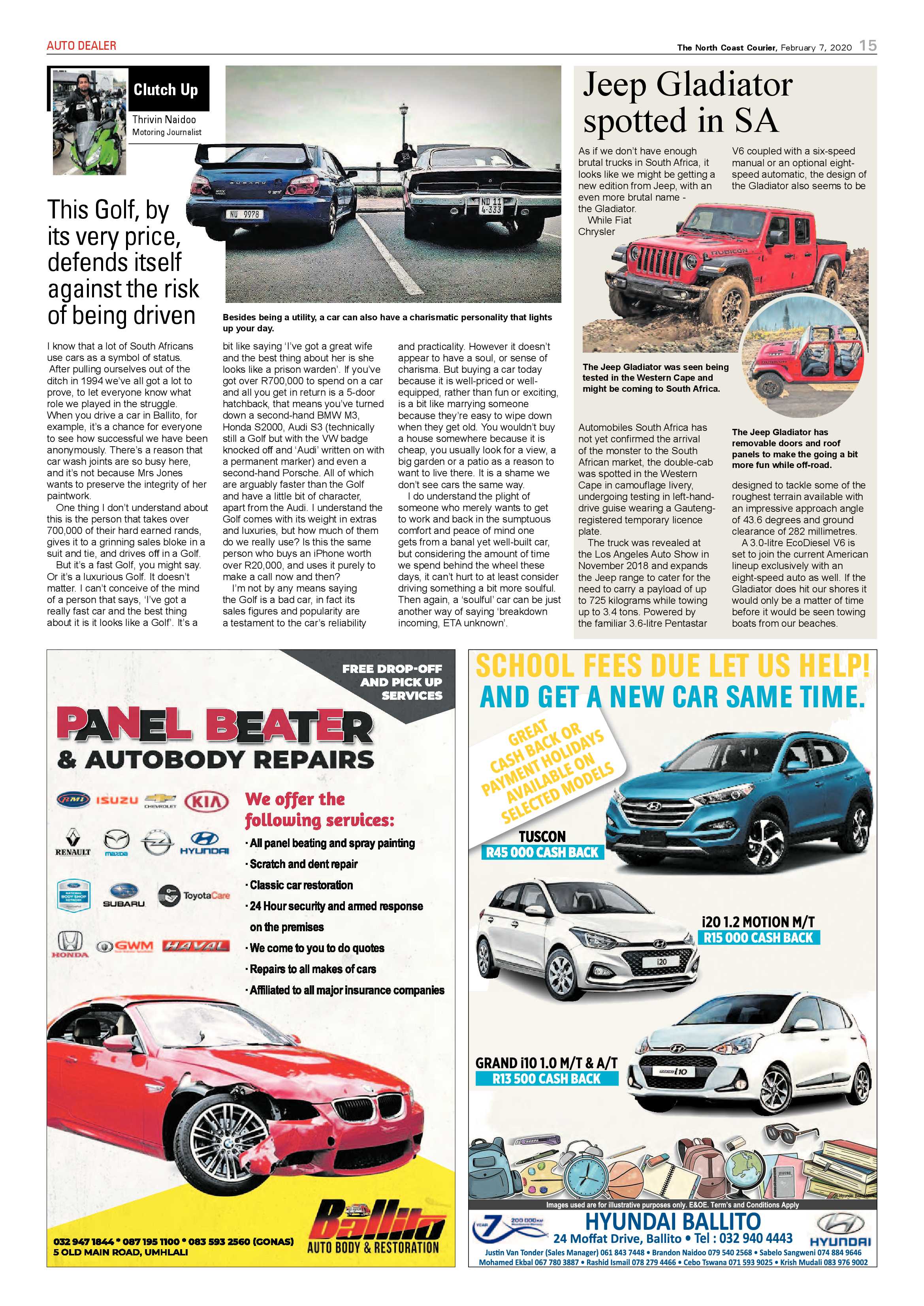 North Coast Courier 7 February 2020 page 15