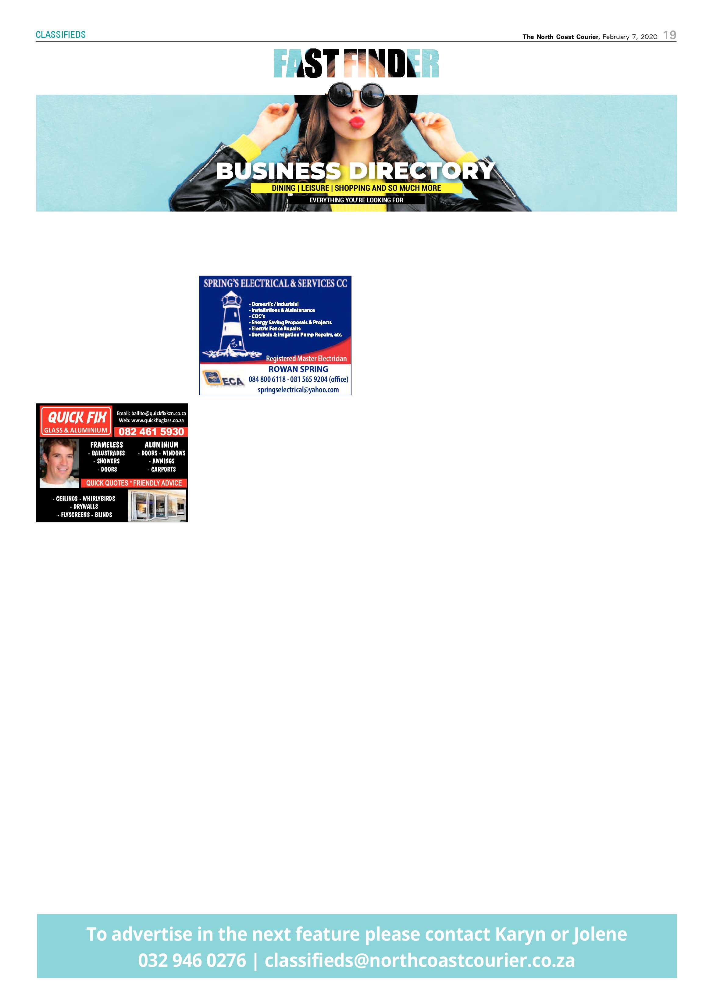North Coast Courier 7 February 2020 page 19
