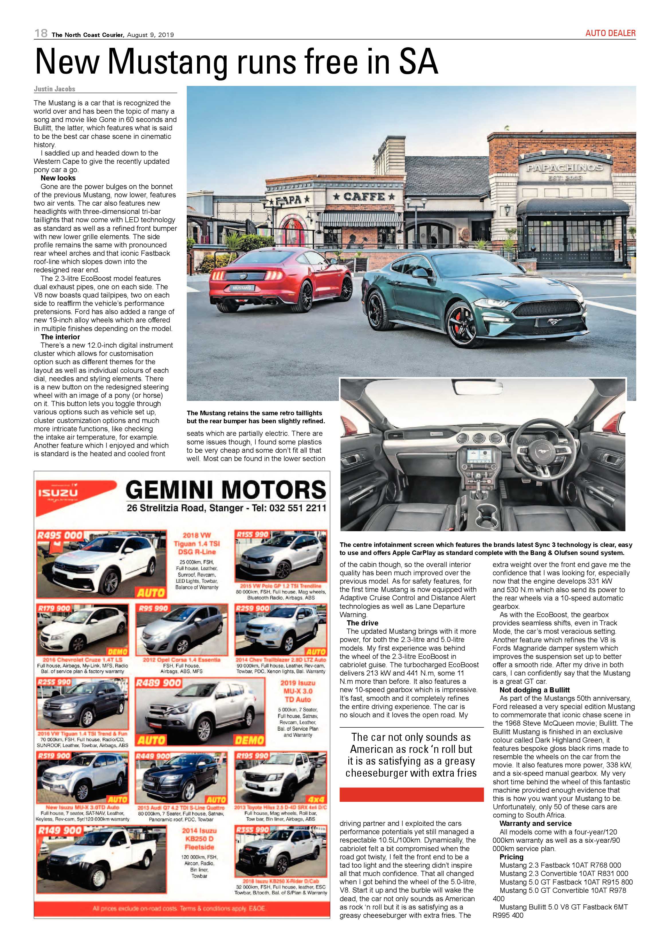 North  Coast Courier 9 August page 18