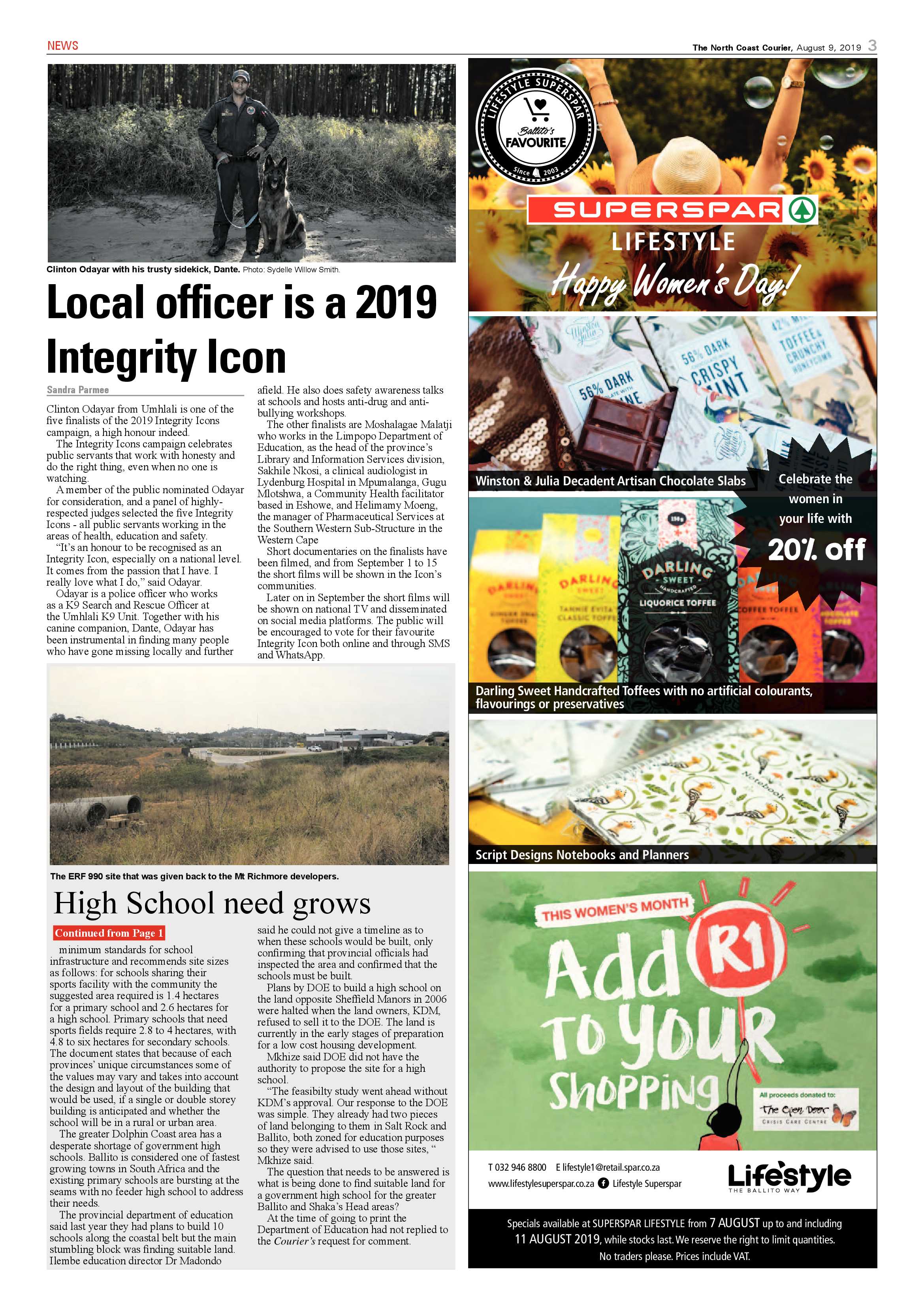 North  Coast Courier 9 August page 3
