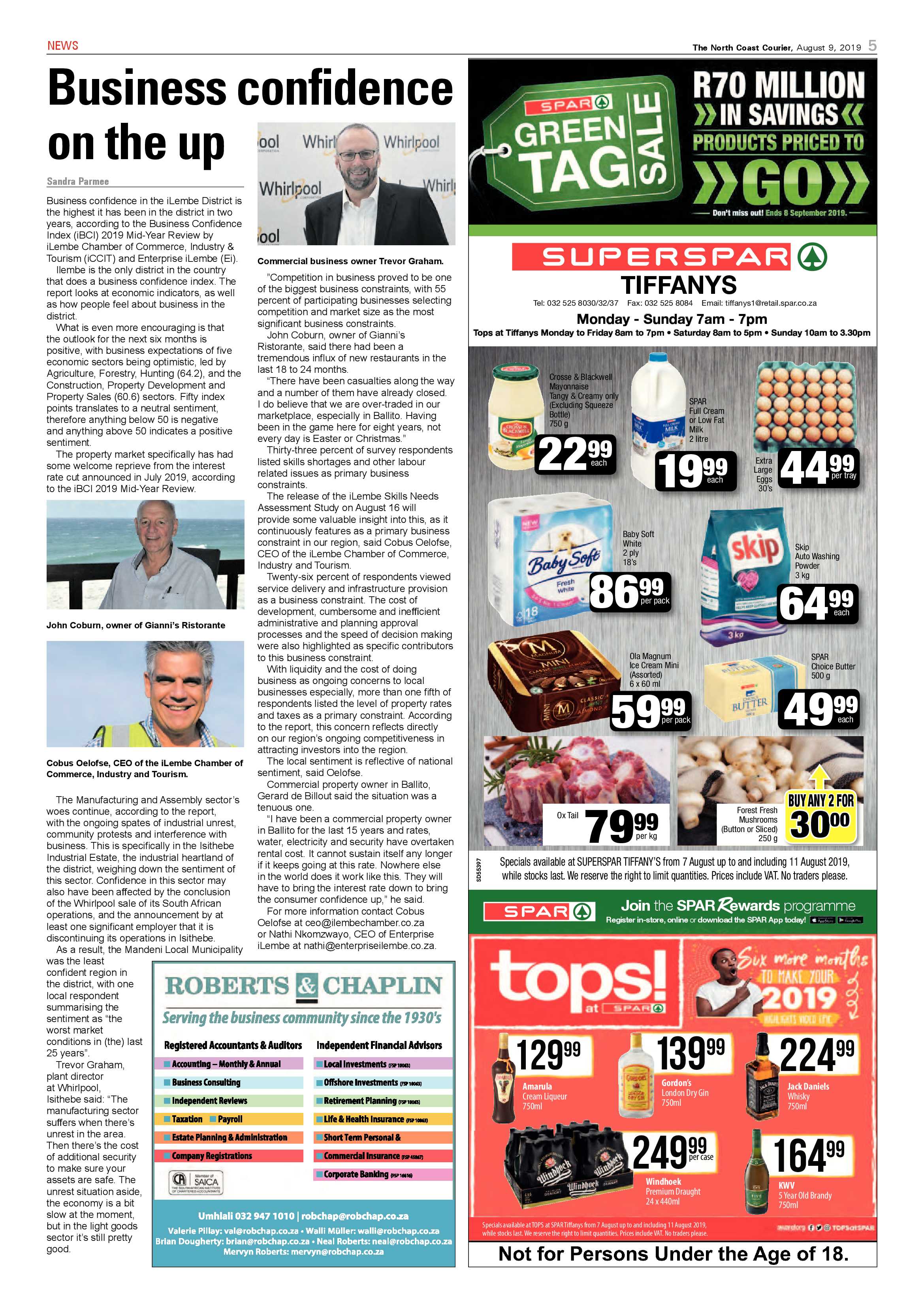 North  Coast Courier 9 August page 5