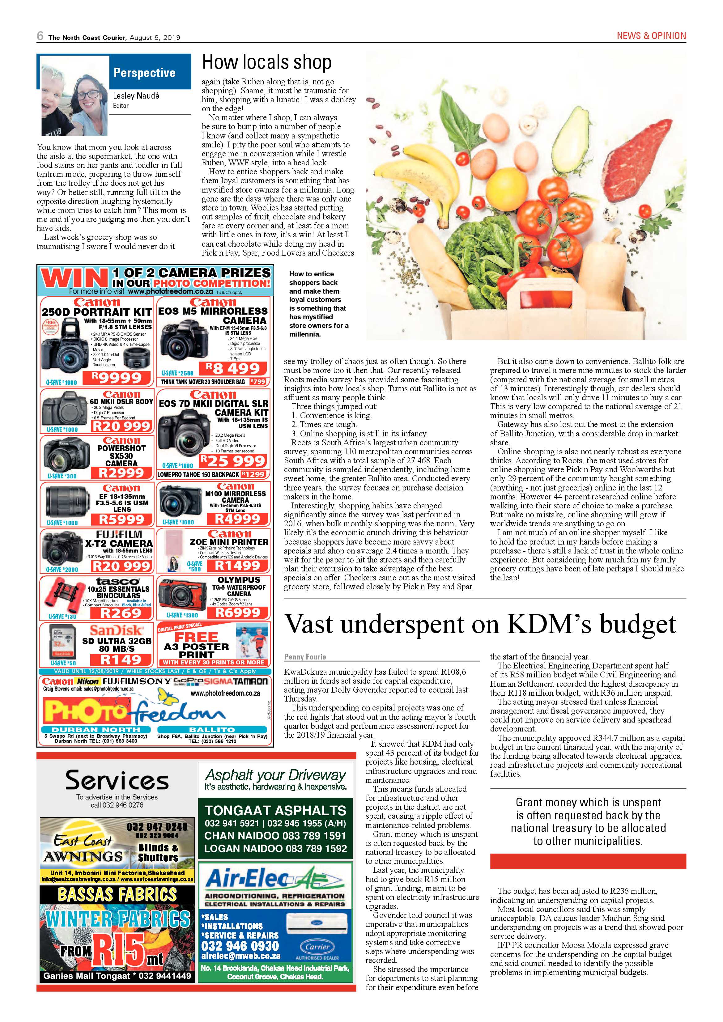 North  Coast Courier 9 August page 6