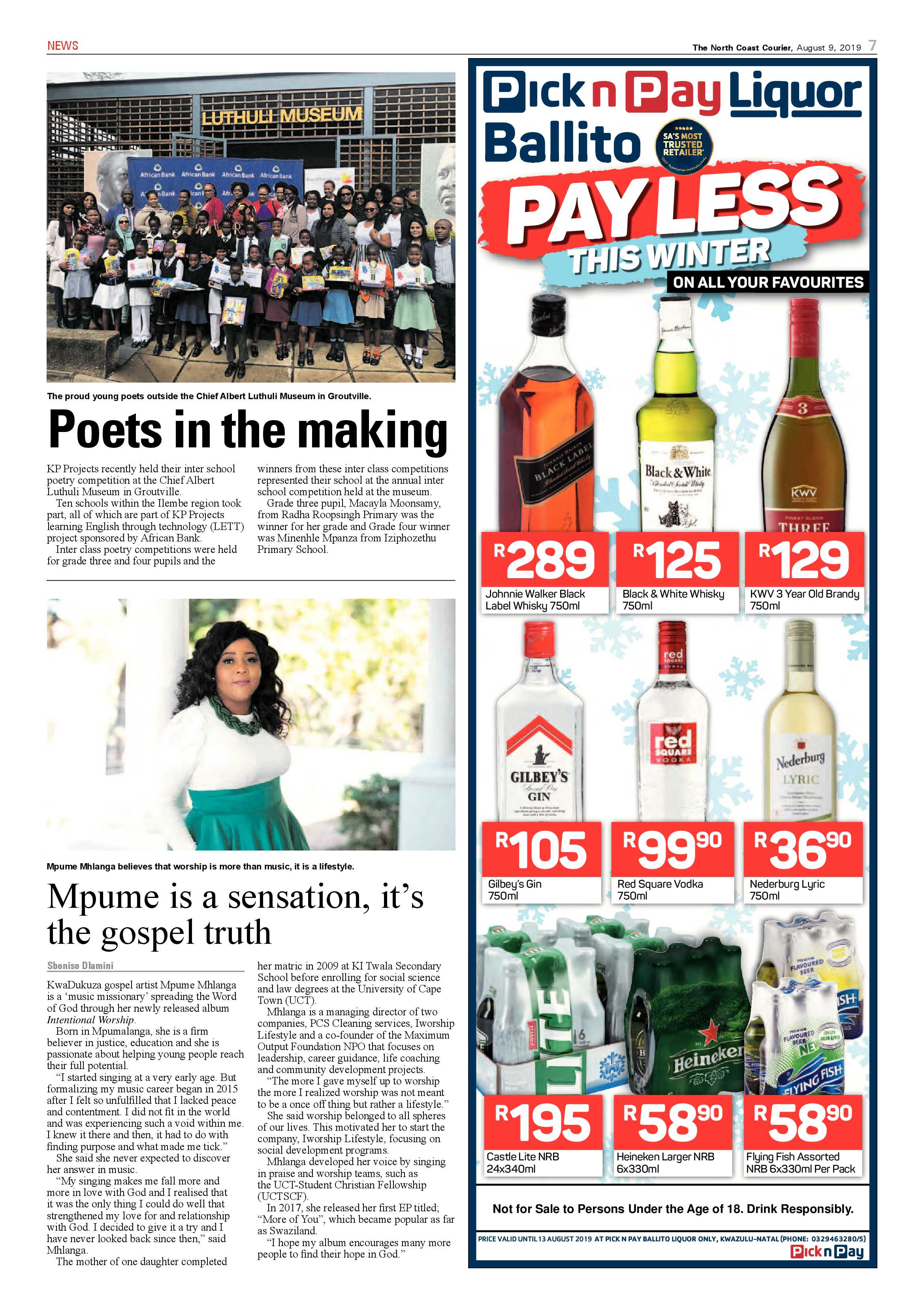 North  Coast Courier 9 August page 7