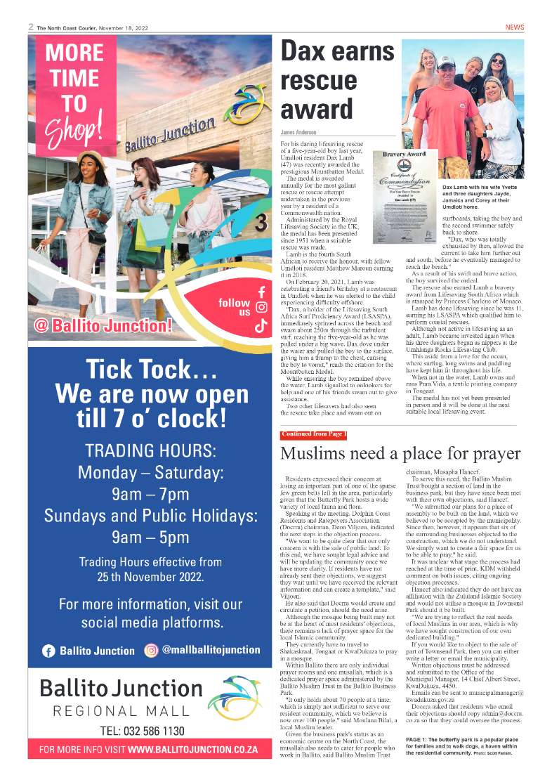 North Coast Courier Nov18 page 2