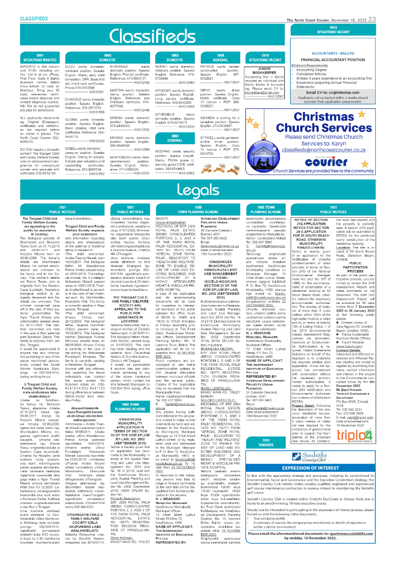 North Coast Courier Nov18 page 23