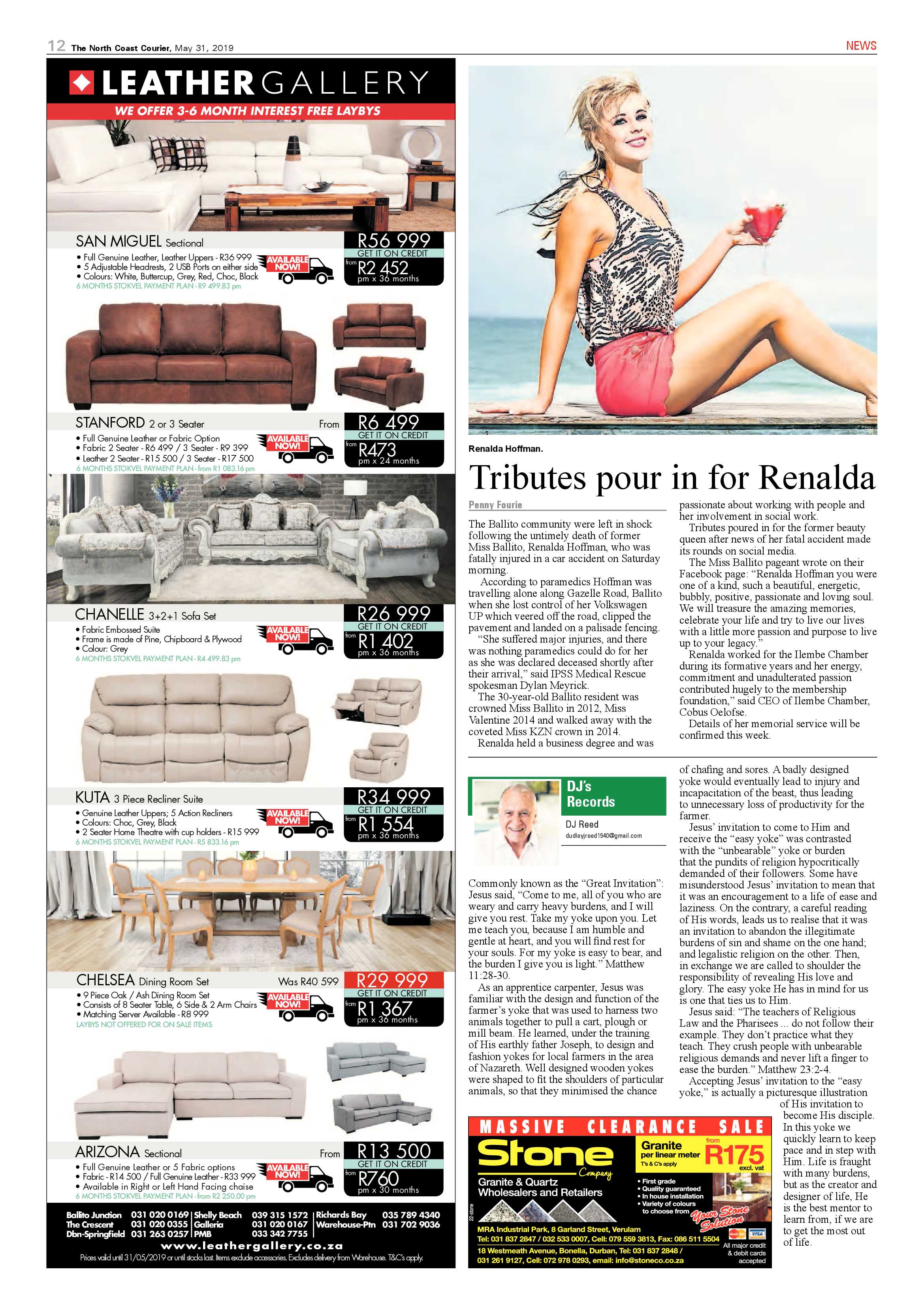 The North Coast Courier 31 May 2019 page 12
