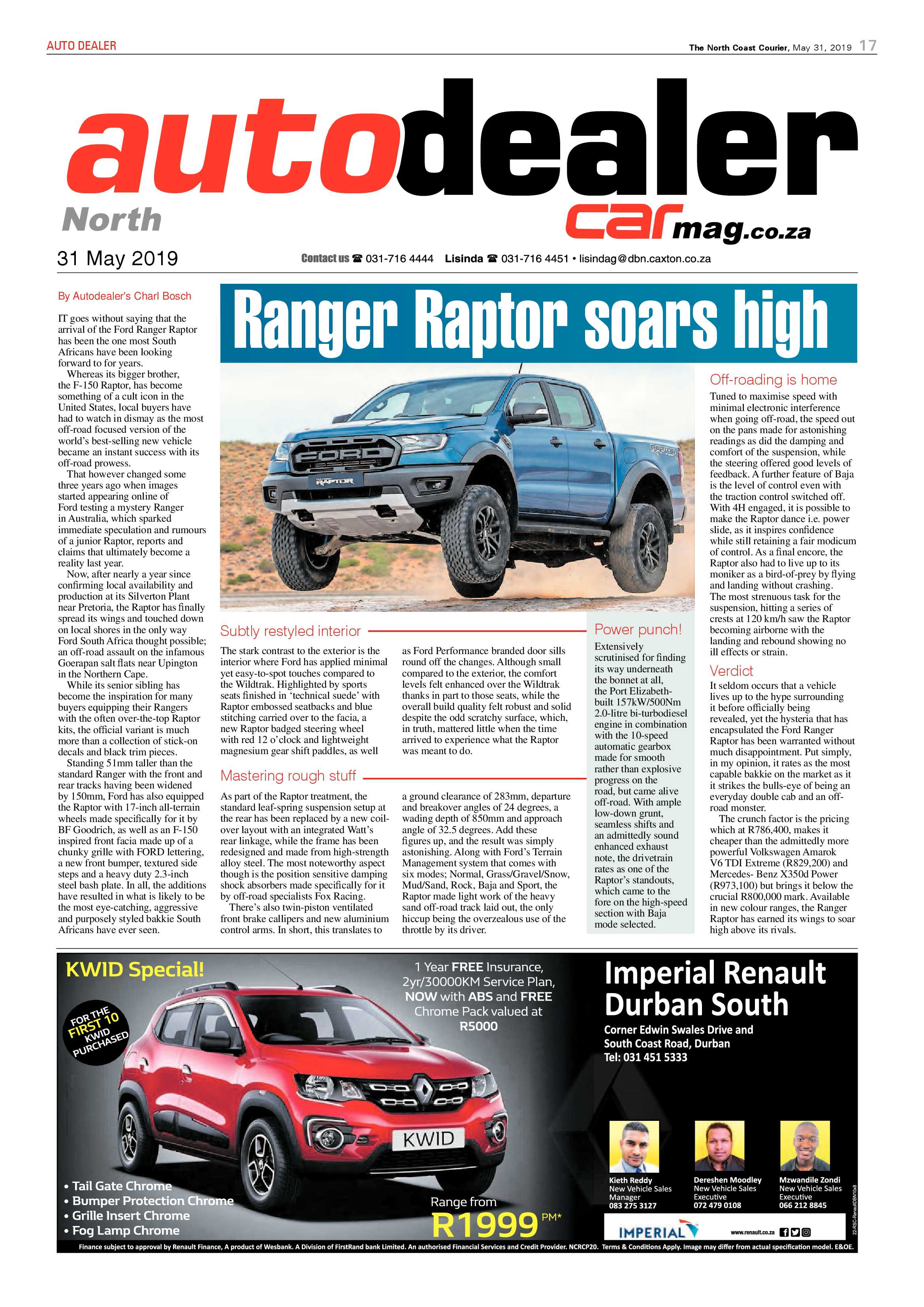 The North Coast Courier 31 May 2019 page 17