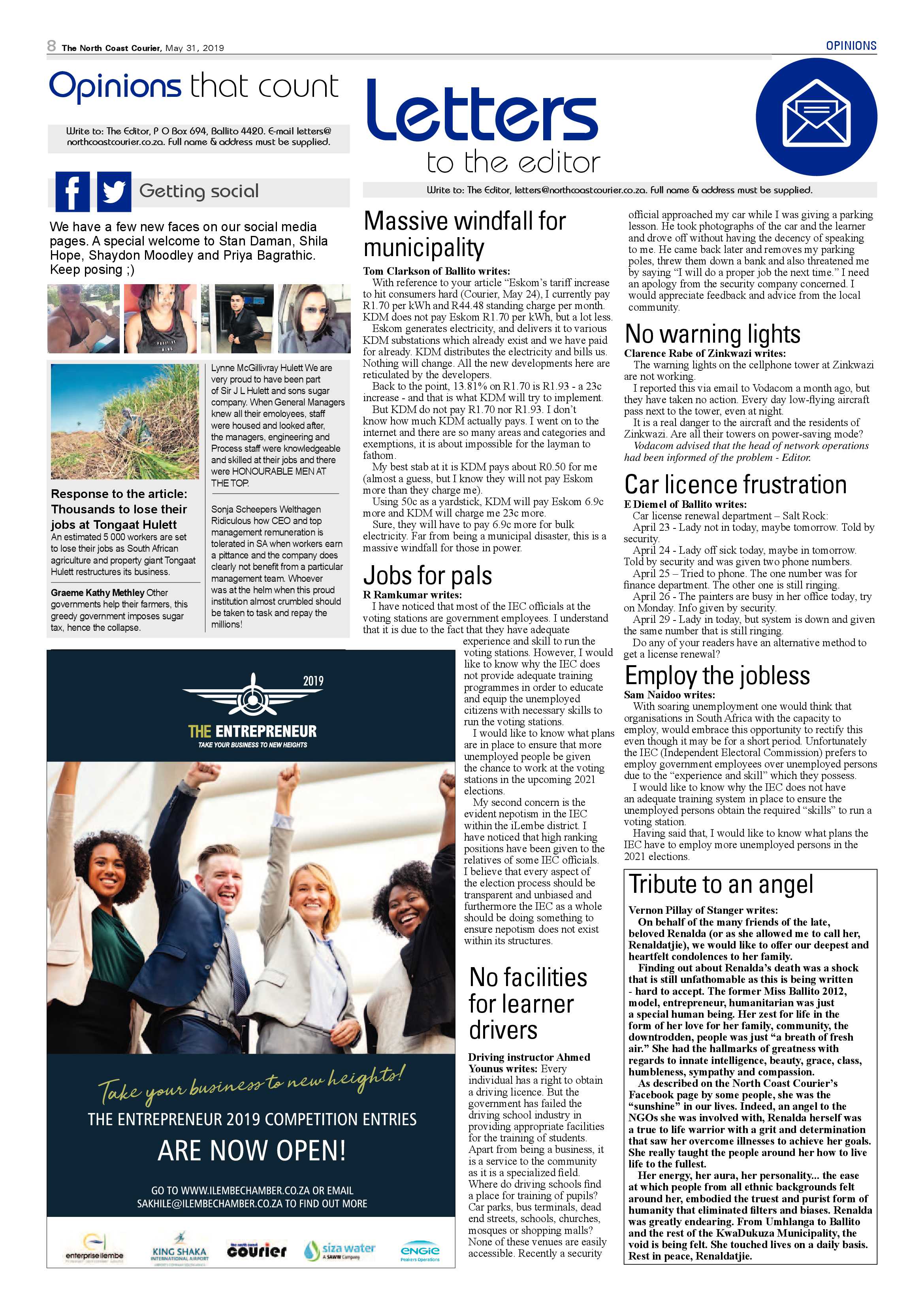The North Coast Courier 31 May 2019 page 8