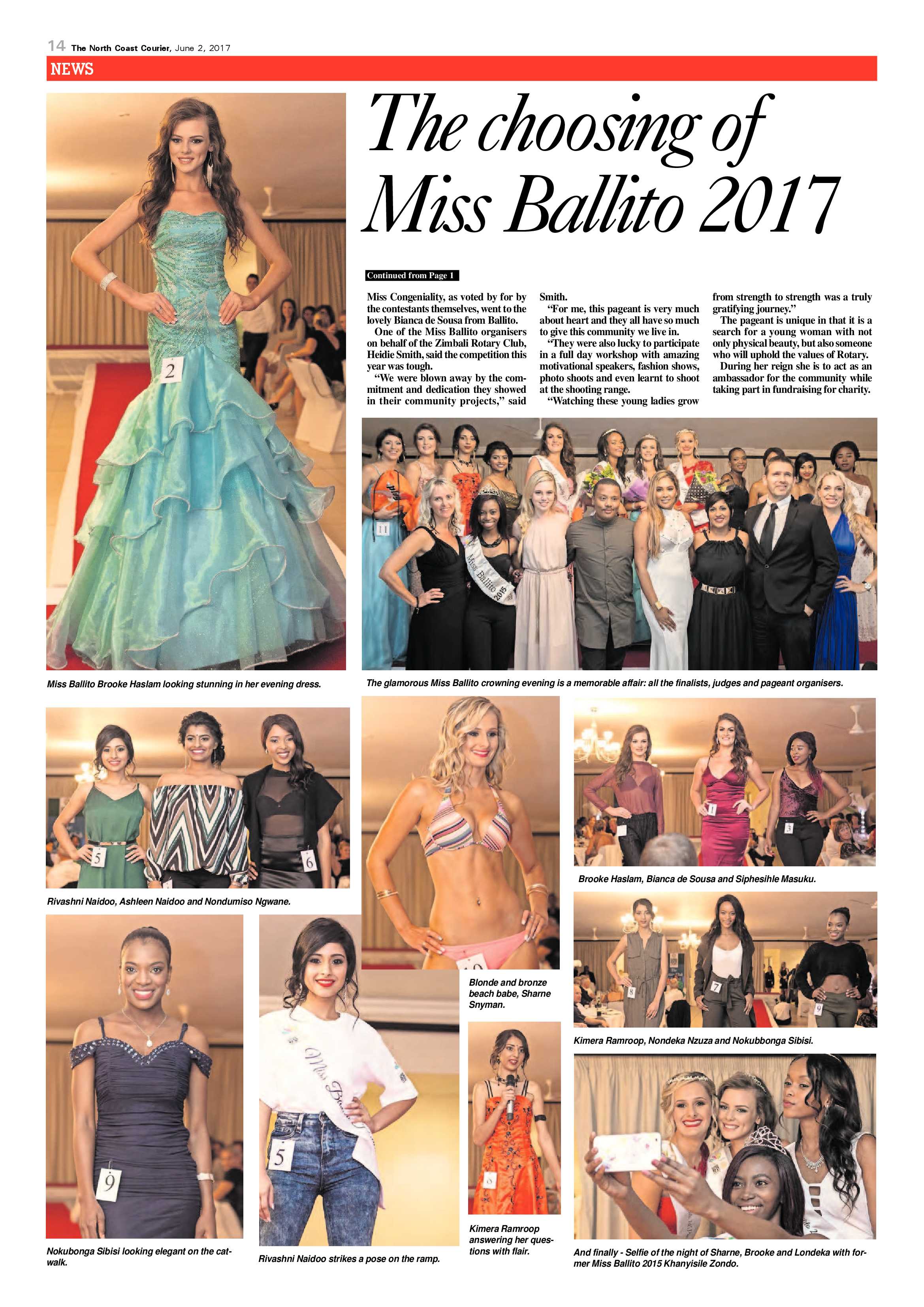 The North Coast Courier – 02 June 2017 page 14