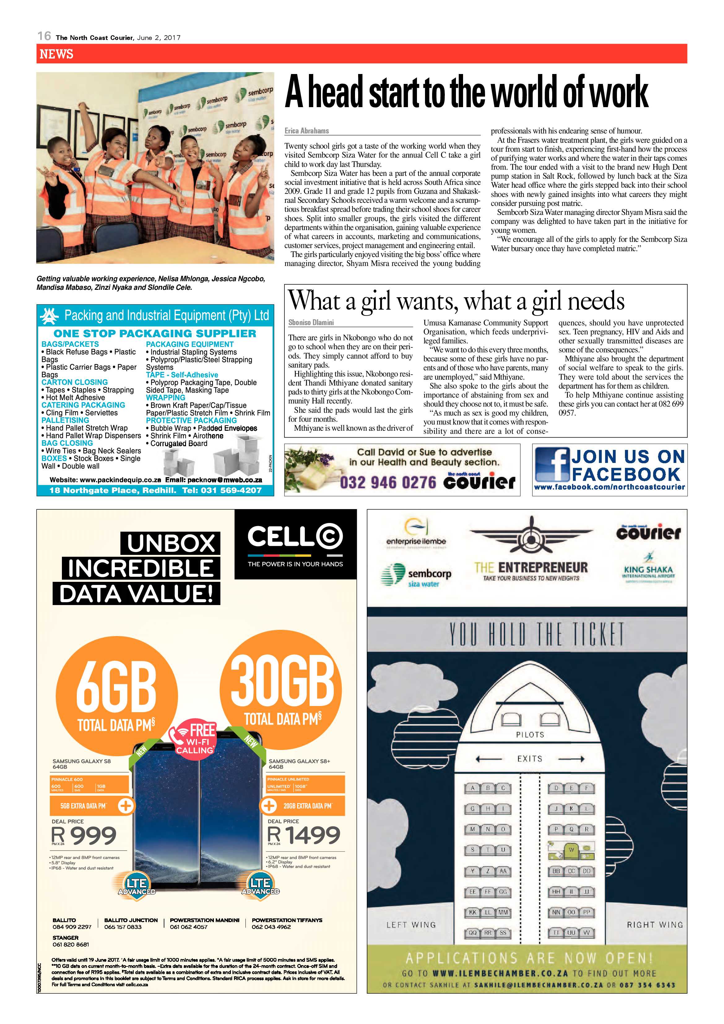 The North Coast Courier – 02 June 2017 page 16