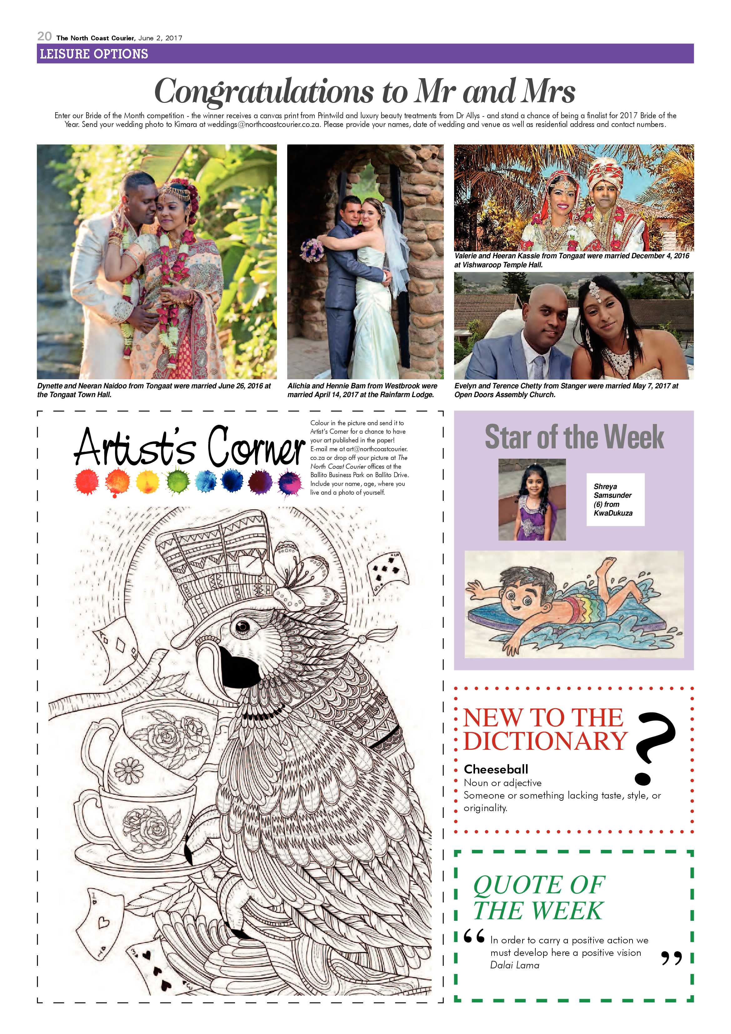 The North Coast Courier – 02 June 2017 page 20
