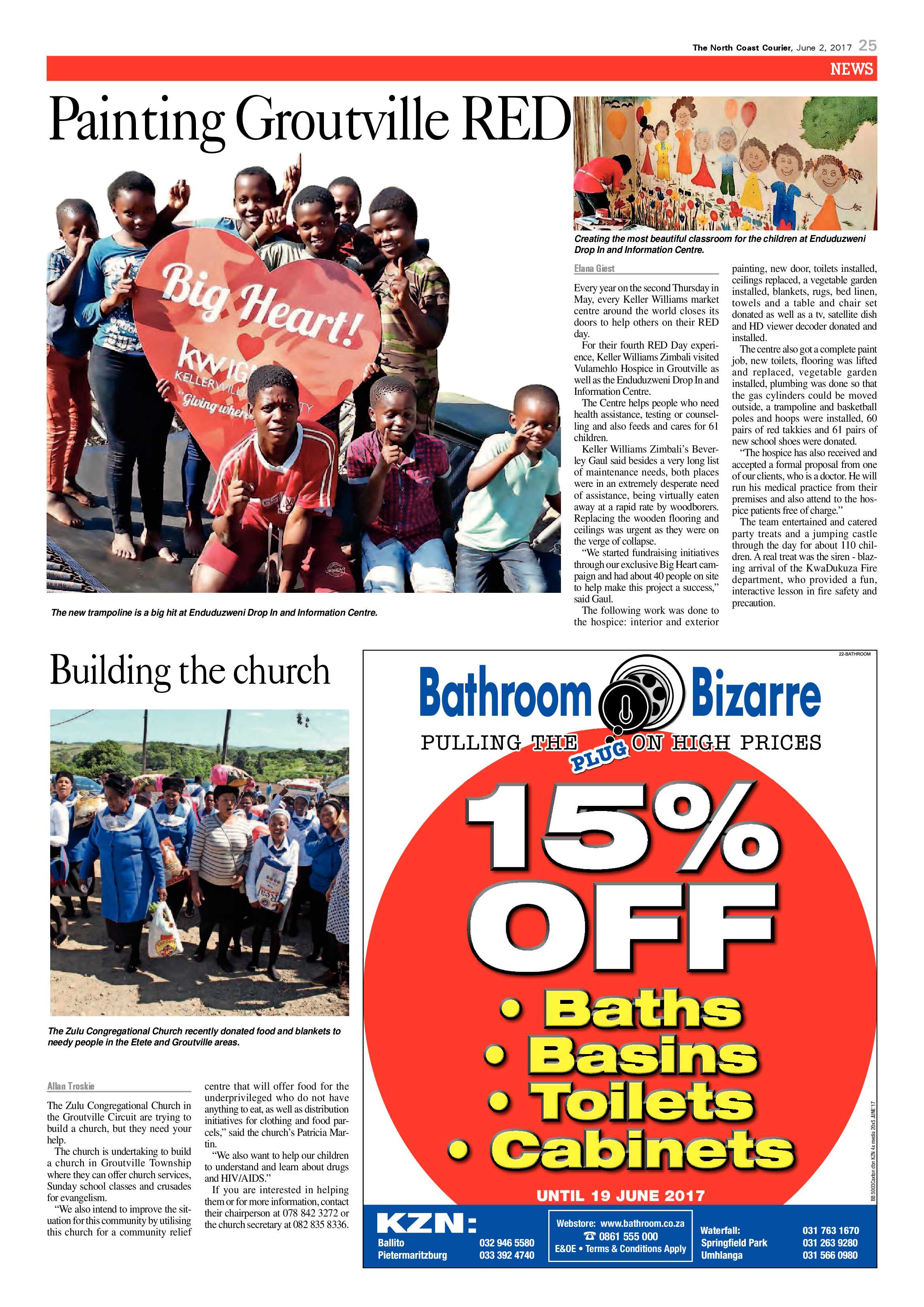 The North Coast Courier – 02 June 2017 page 25