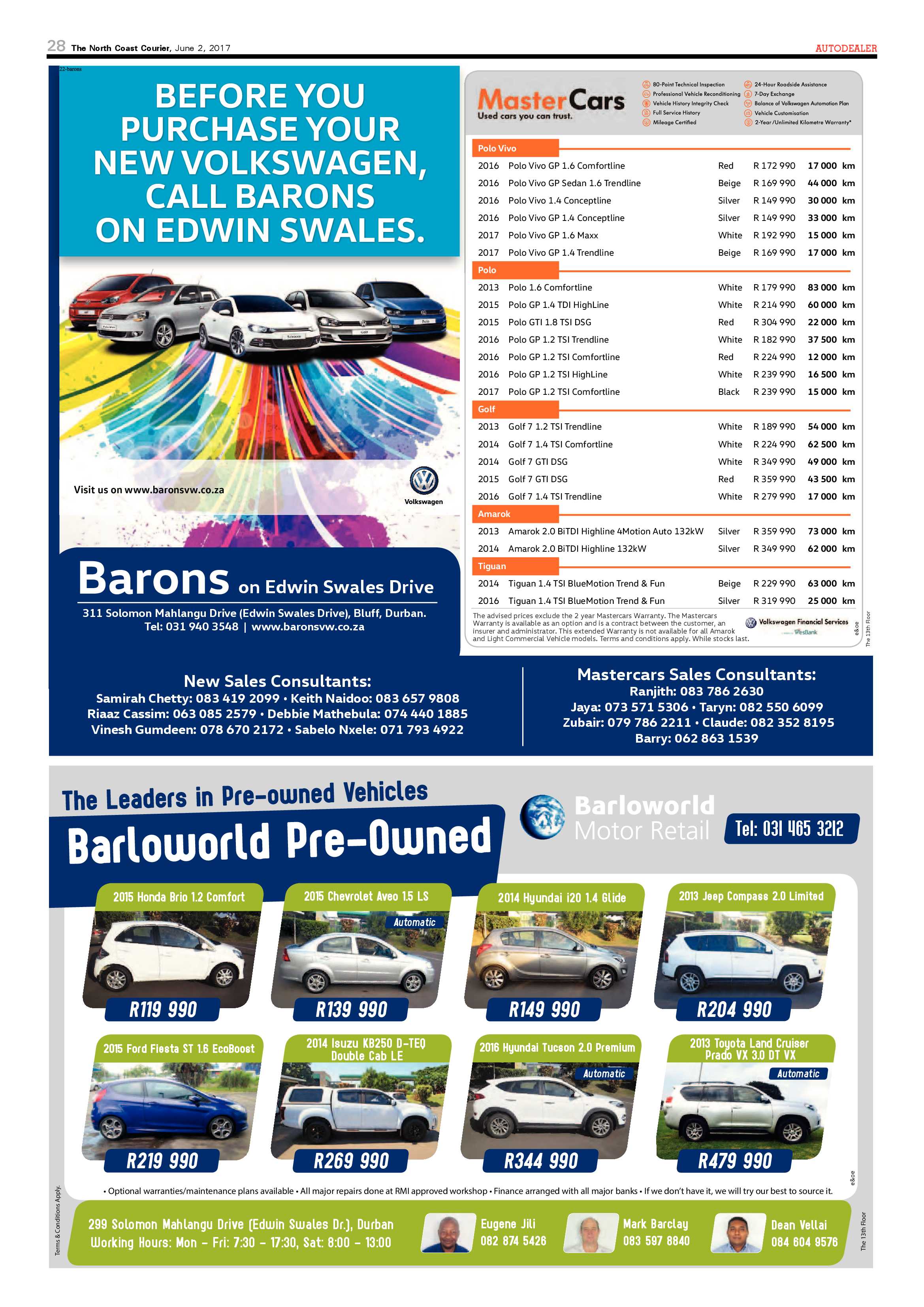 The North Coast Courier – 02 June 2017 page 28