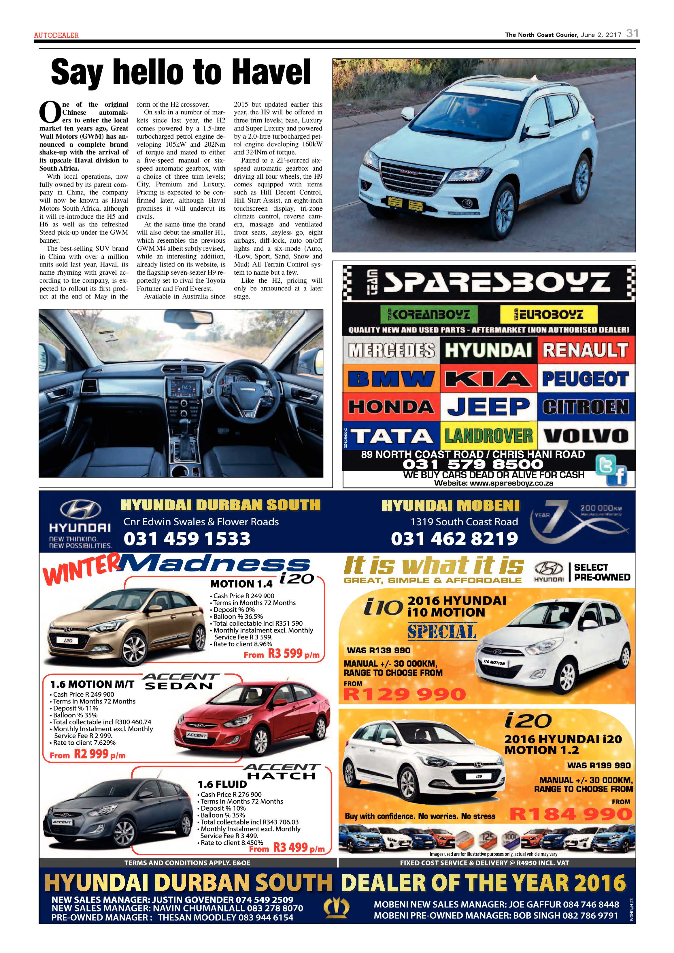 The North Coast Courier – 02 June 2017 page 31