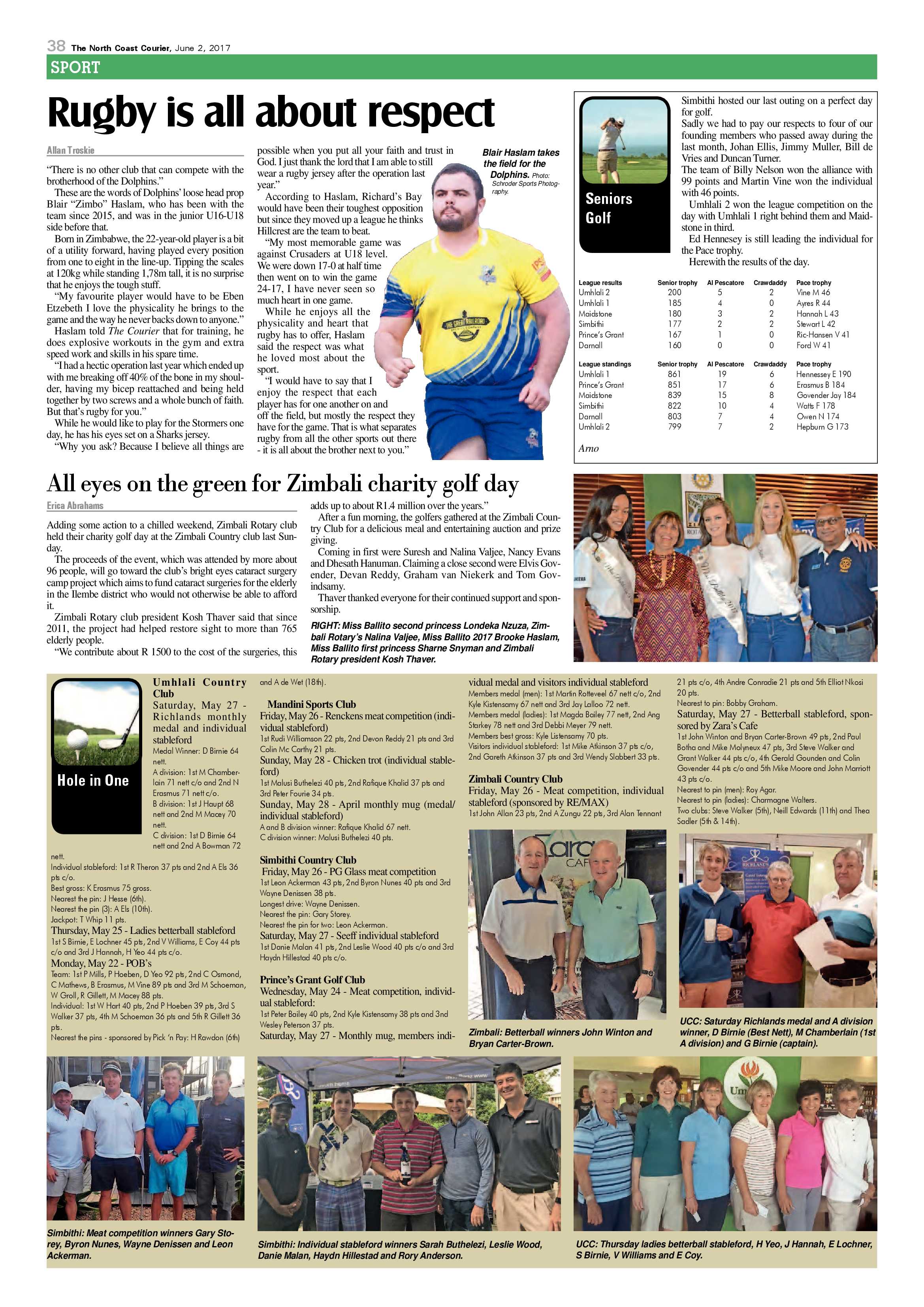 The North Coast Courier – 02 June 2017 page 38